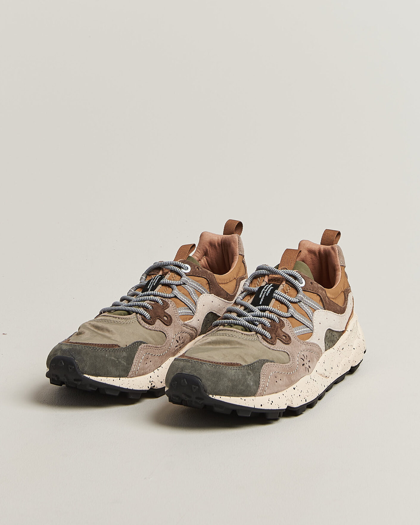 Herre | Sneakers | Flower Mountain | Yamano 3 Suede/Nylon Sneaker Grey/Onion