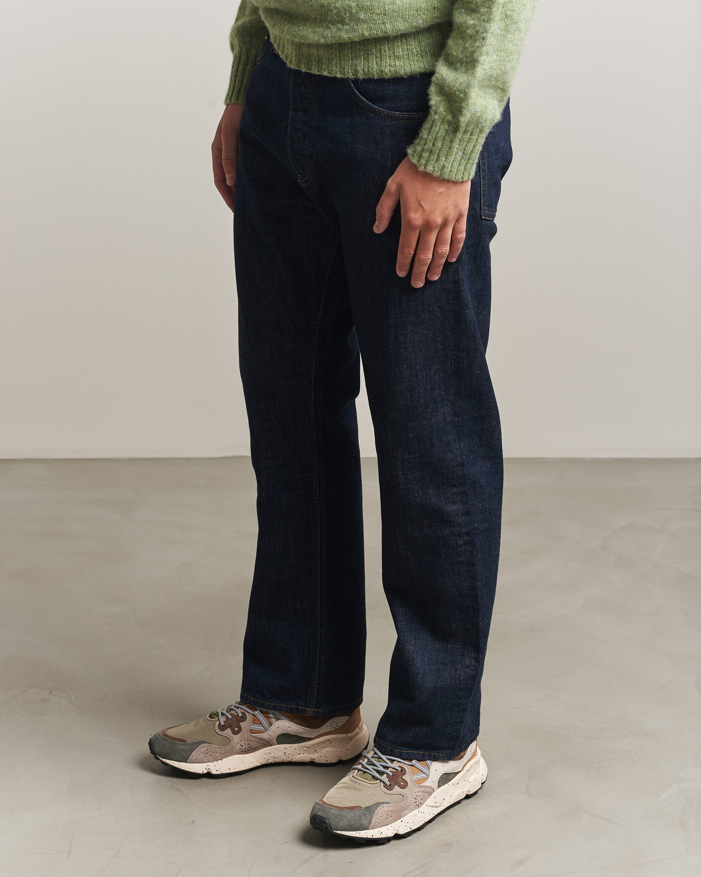 Herre | Sneakers | Flower Mountain | Yamano 3 Suede/Nylon Sneaker Grey/Onion