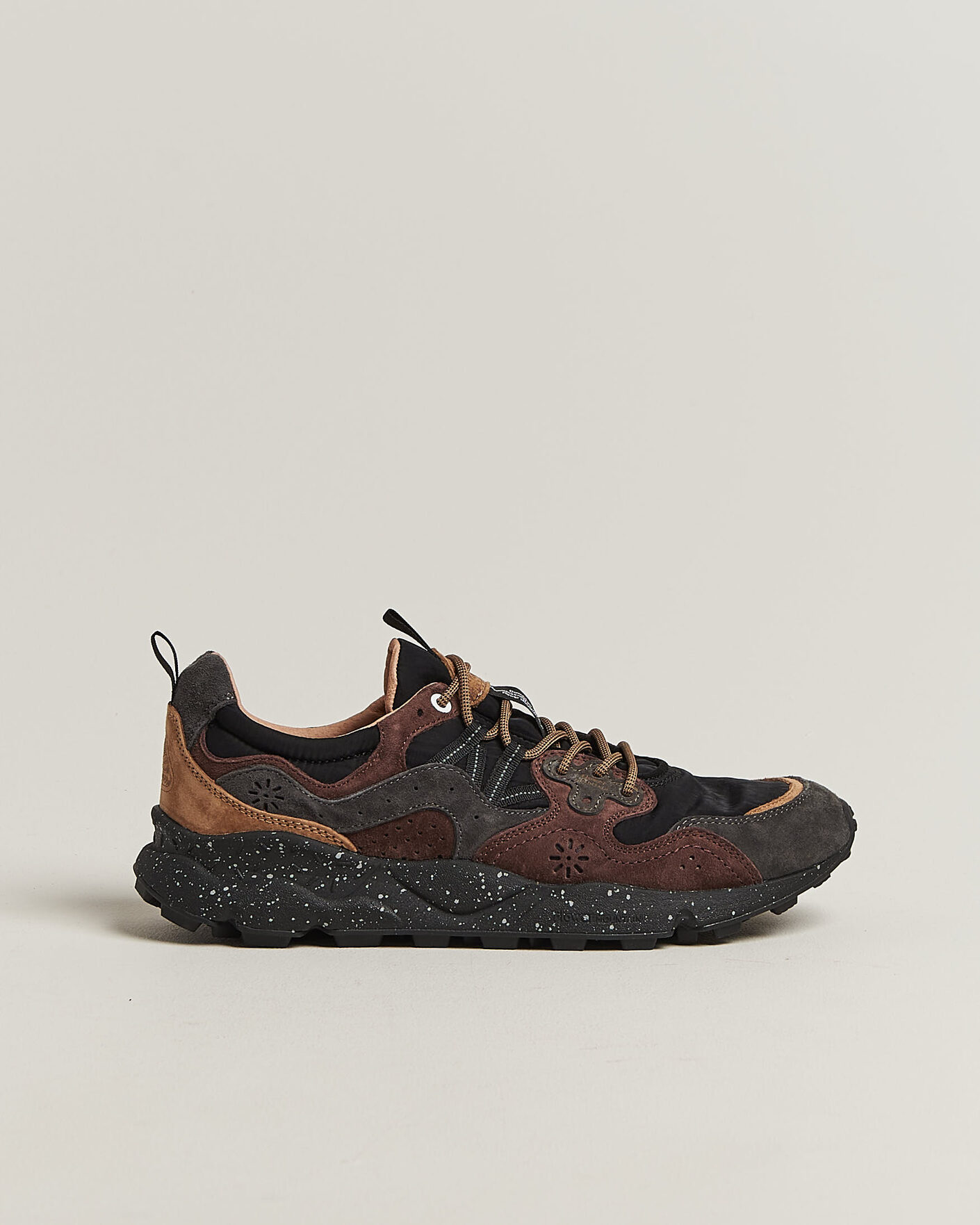 Herre | Sneakers | Flower Mountain | Yamano 3 Suede/Nylon Sneaker Black/Brown
