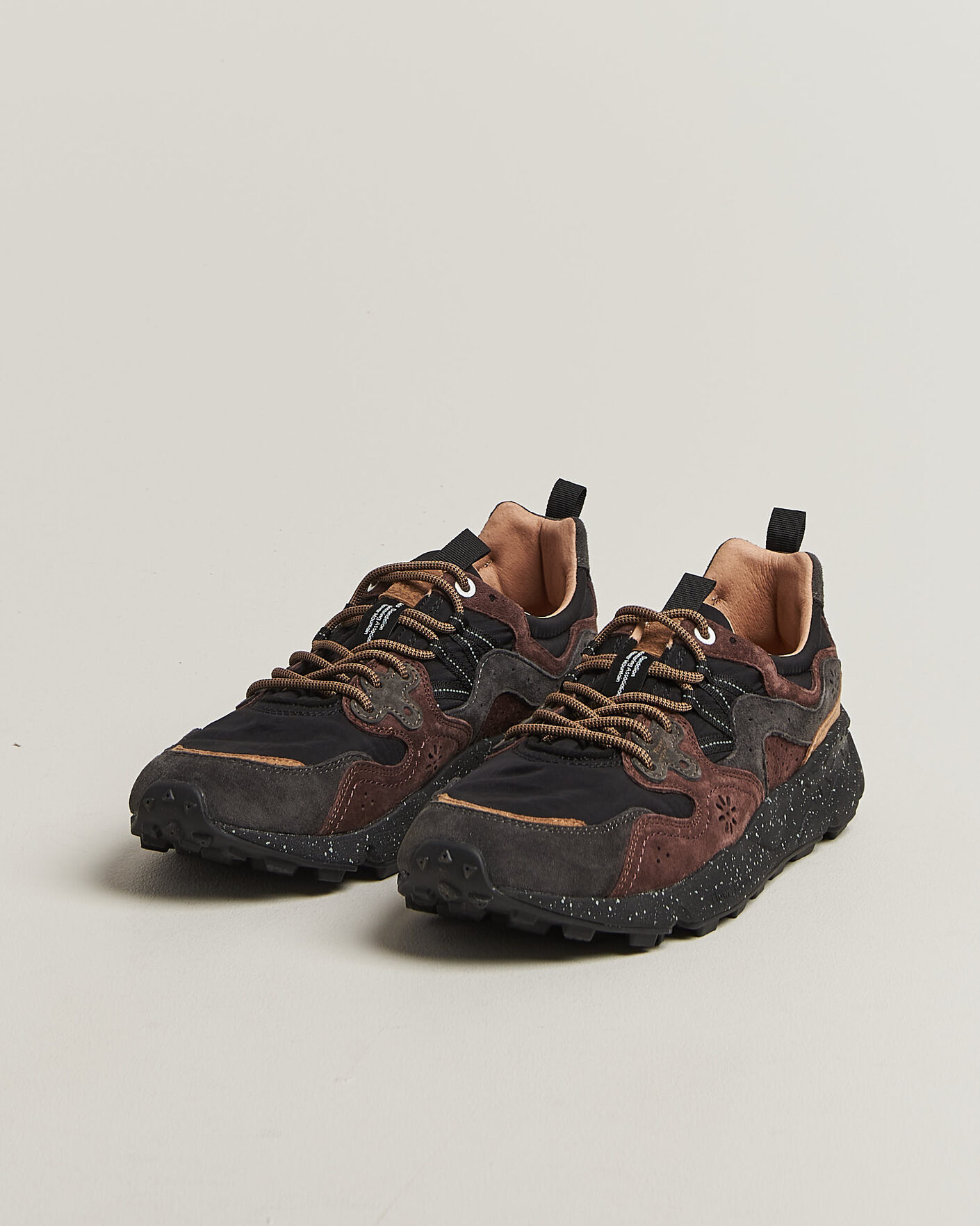 Herre | Sneakers | Flower Mountain | Yamano 3 Suede/Nylon Sneaker Black/Brown