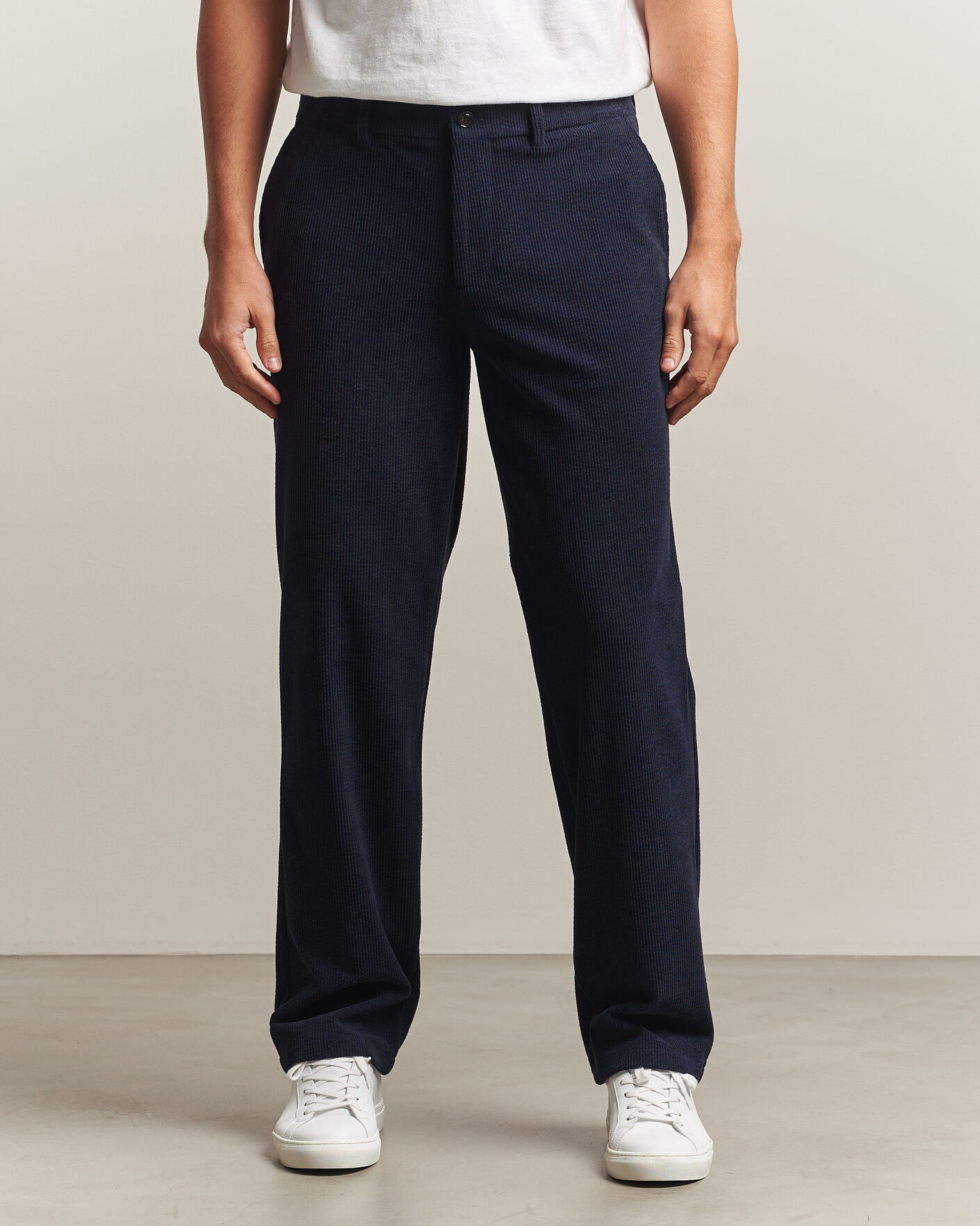 Herre | Bukser | J.Lindeberg | Logan Drape Cord Pants JL Navy
