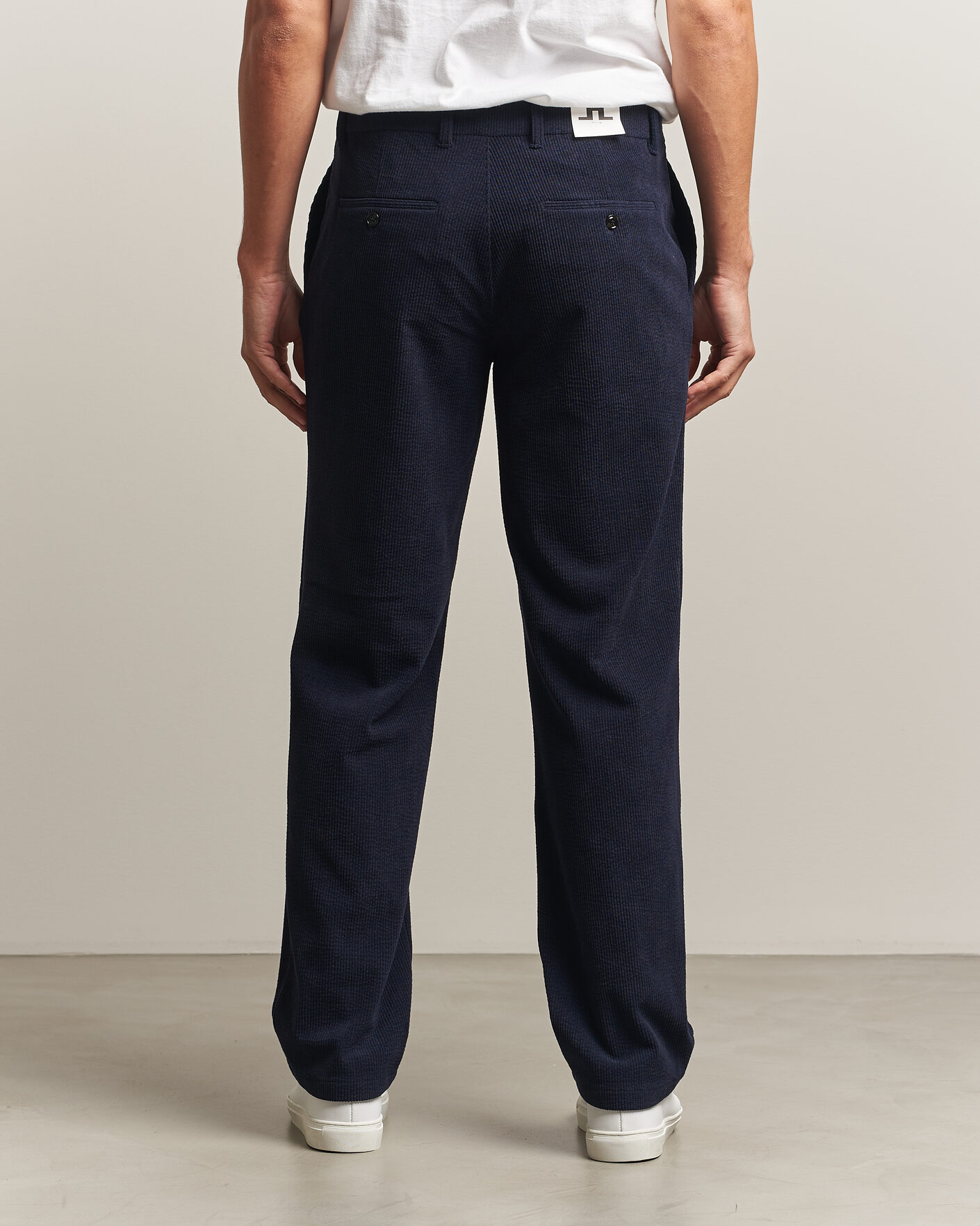 Herre | Bukser | J.Lindeberg | Logan Drape Cord Pants JL Navy