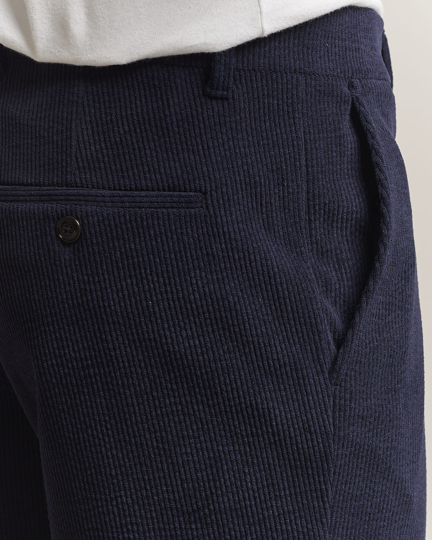 Herre | Bukser | J.Lindeberg | Logan Drape Cord Pants JL Navy