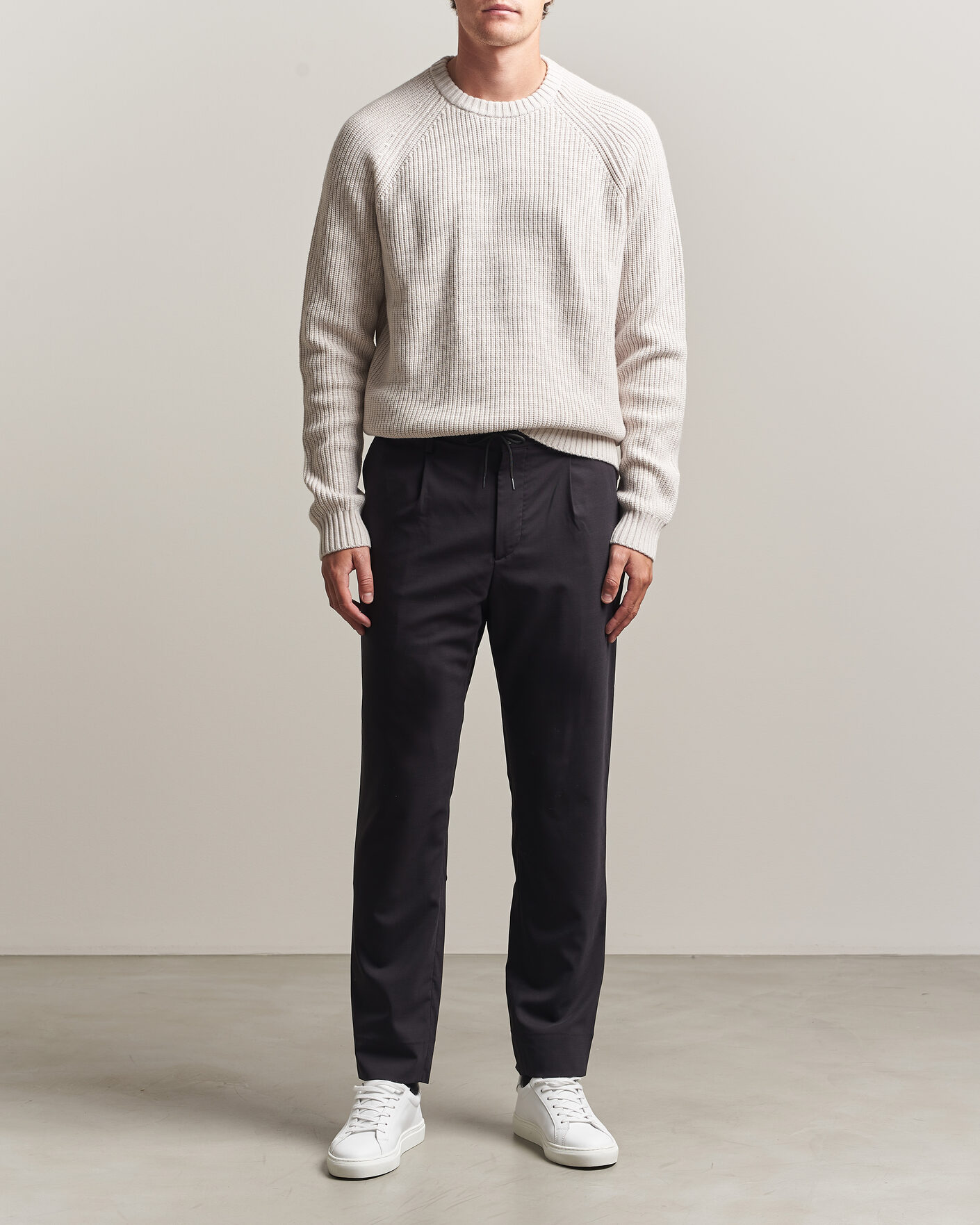 Herre | Bukser | J.Lindeberg | Harris Stretch Wool Pants Black