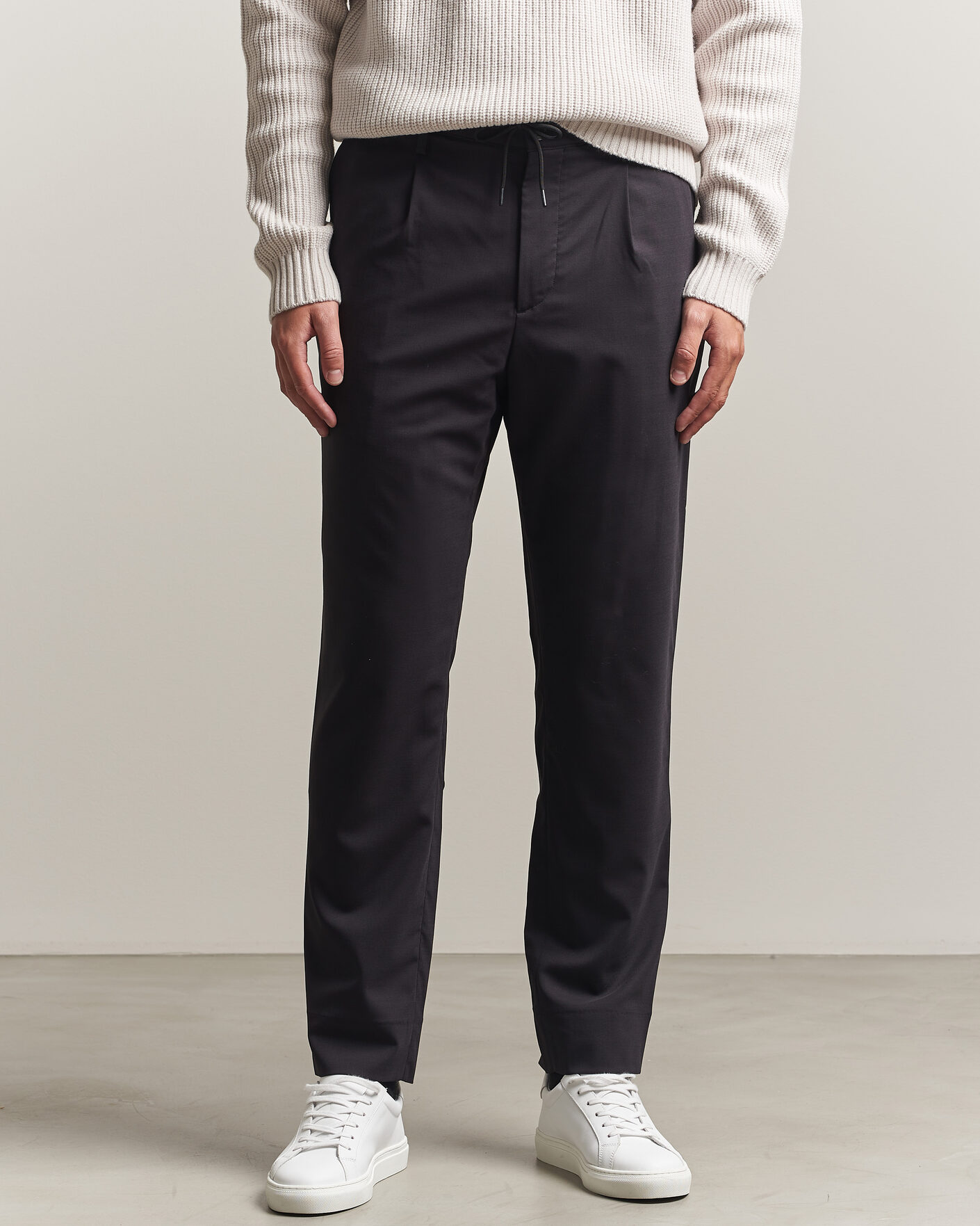 Herre | Bukser | J.Lindeberg | Harris Stretch Wool Pants Black
