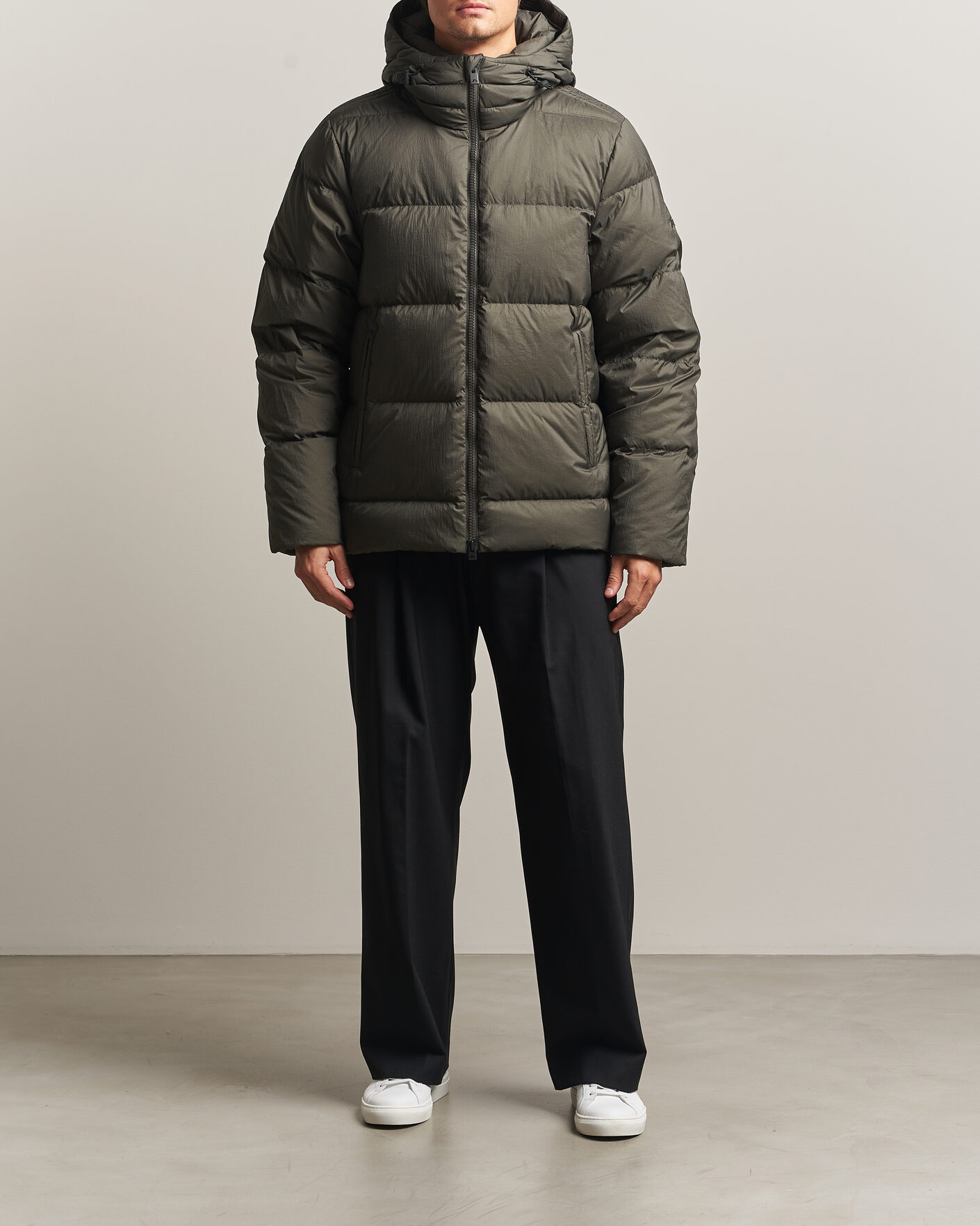 Herre | Jakker | J.Lindeberg | Daryl Crinkle Down Jacket Chimera Green