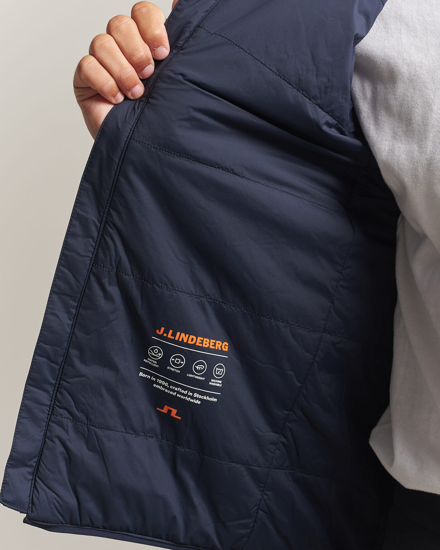 Herre | Veste | J.Lindeberg | Clinton Padded Vest JL Navy
