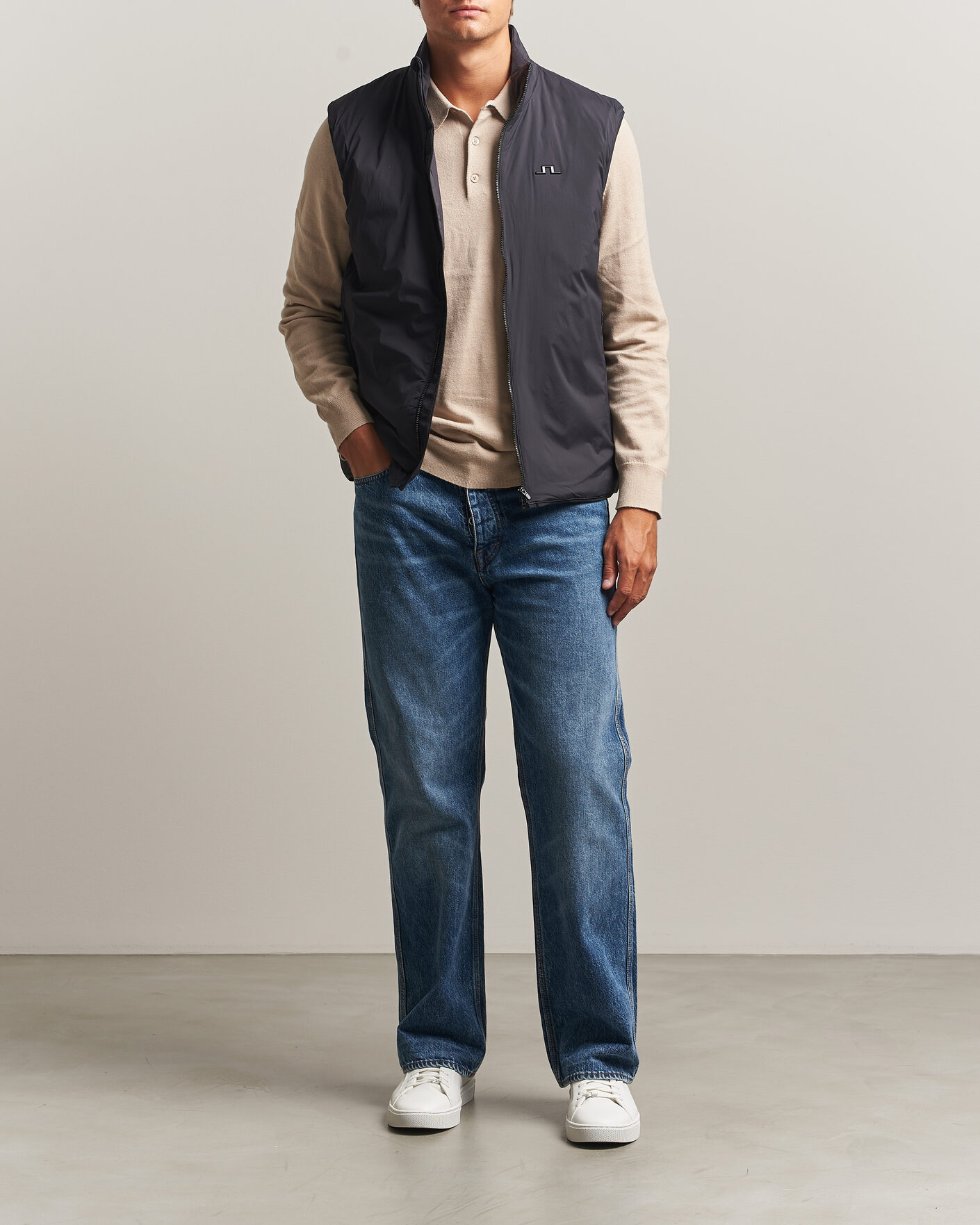 Herre | Veste | J.Lindeberg | Clinton Padded Vest Black