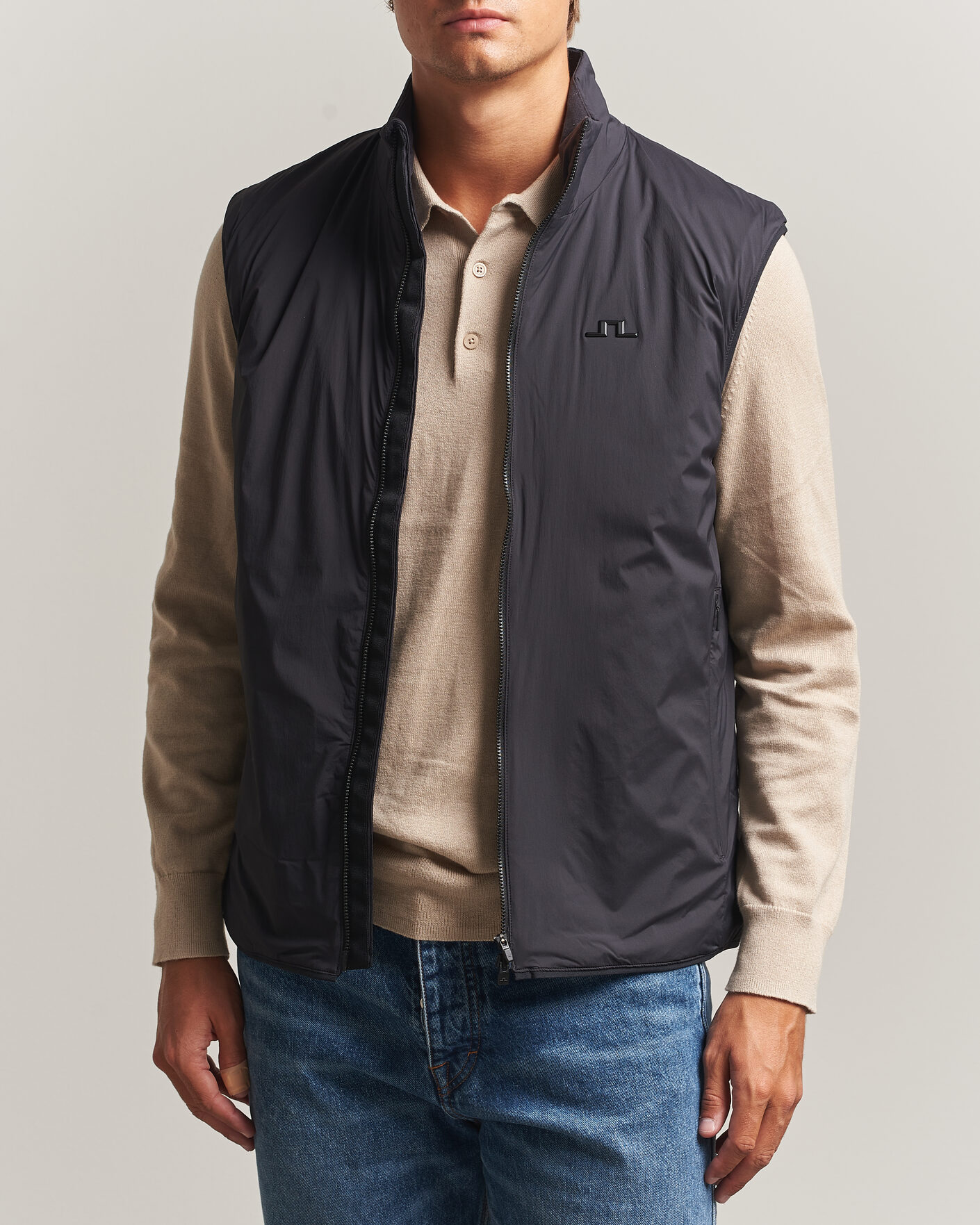 Herre | Veste | J.Lindeberg | Clinton Padded Vest Black