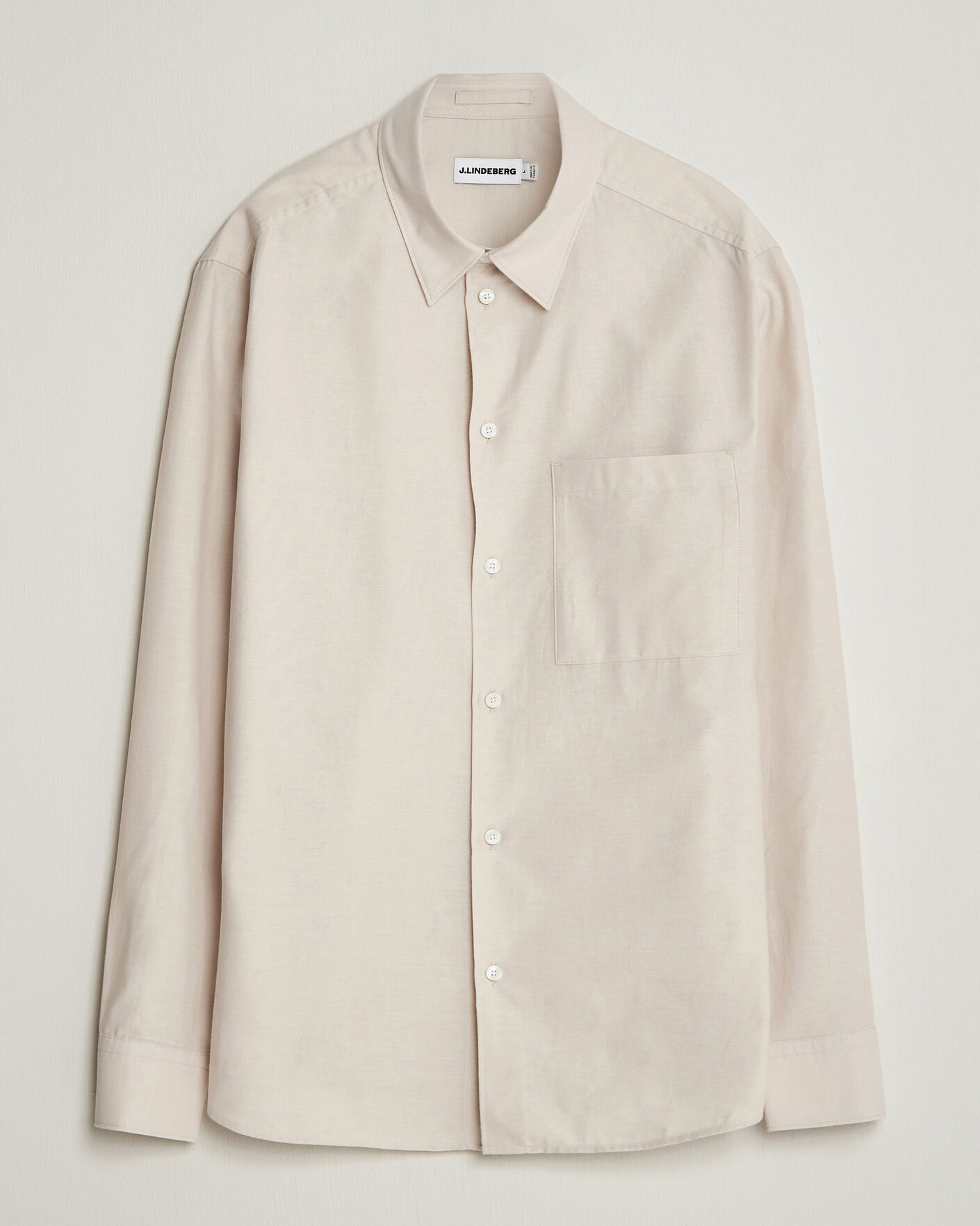 Herre | Skjorter | J.Lindeberg | Marlon Flannel Shirt Moonbeam