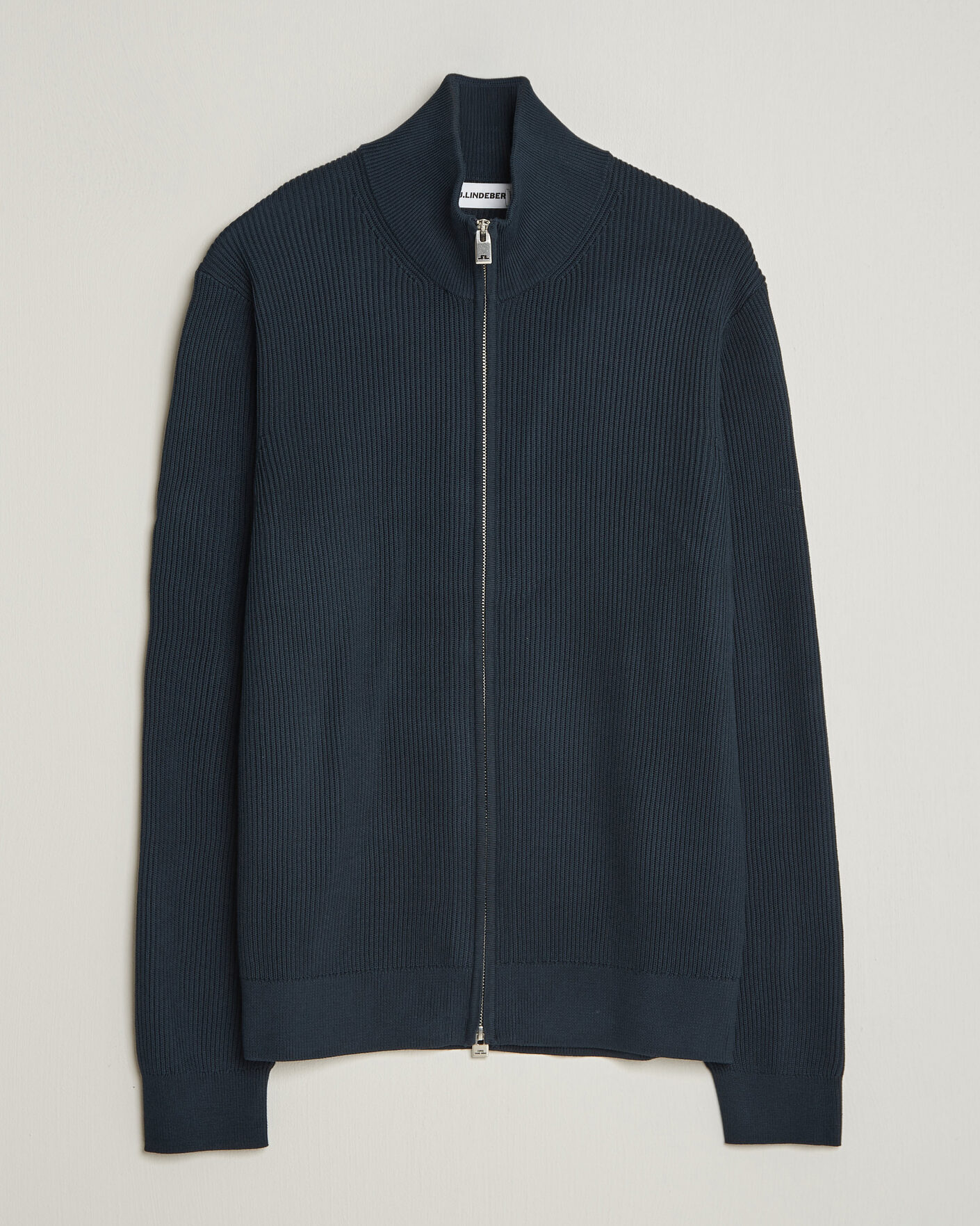 Herre | Trøjer | J.Lindeberg | Alexis Cotton Full Zip JL Navy