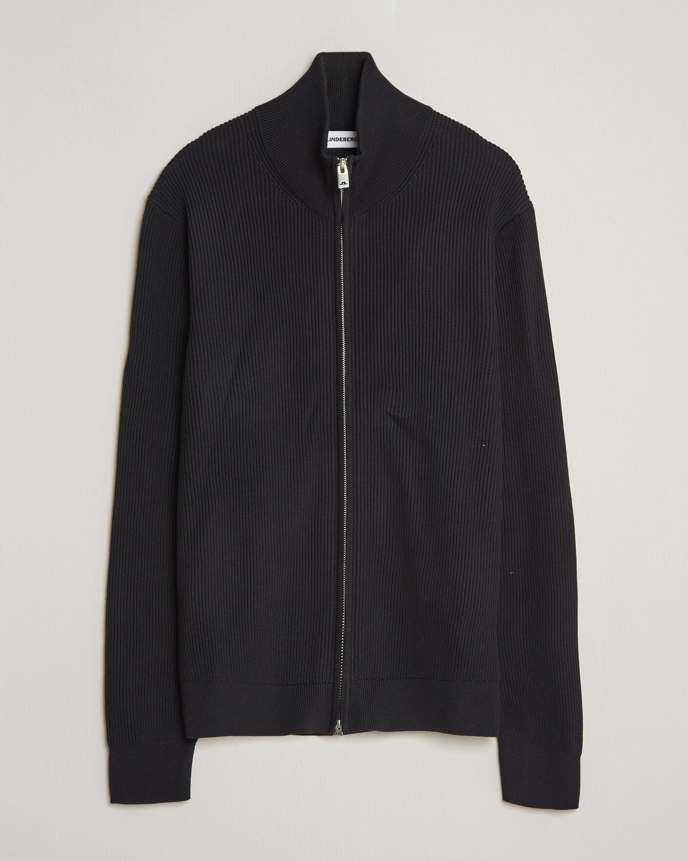 Herre | Trøjer | J.Lindeberg | Alexis Cotton Full Zip Black