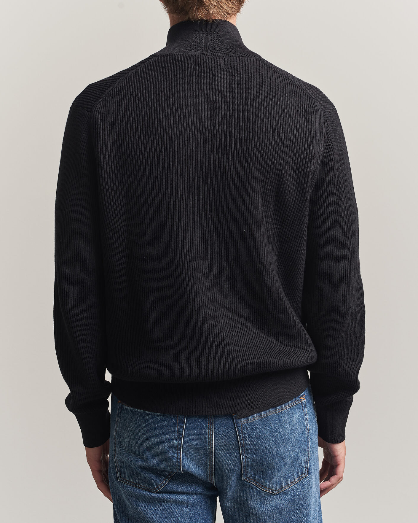 Herre | Trøjer | J.Lindeberg | Alexis Cotton Full Zip Black