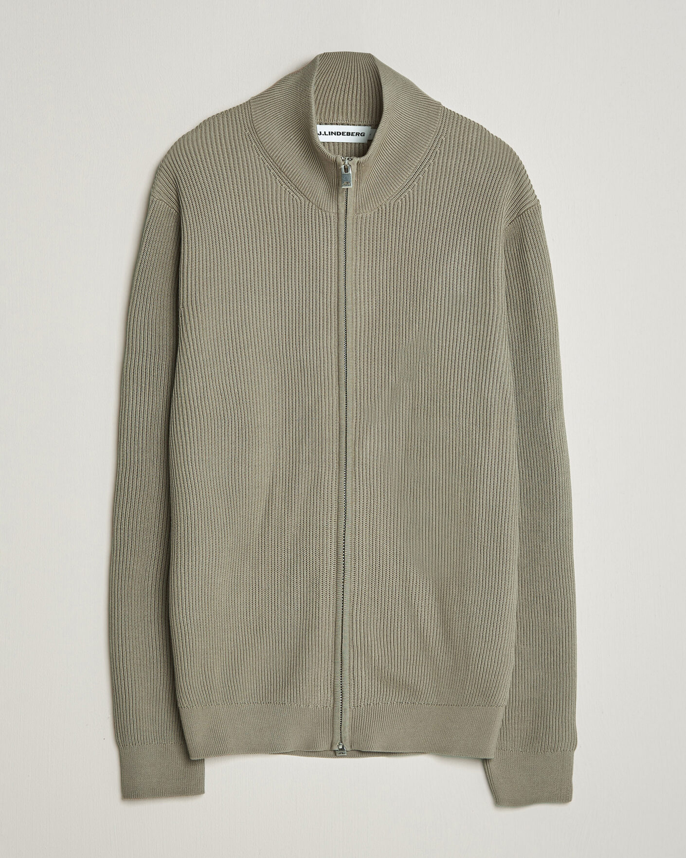 Herre | Trøjer | J.Lindeberg | Alexis Cotton Full Zip Brindle