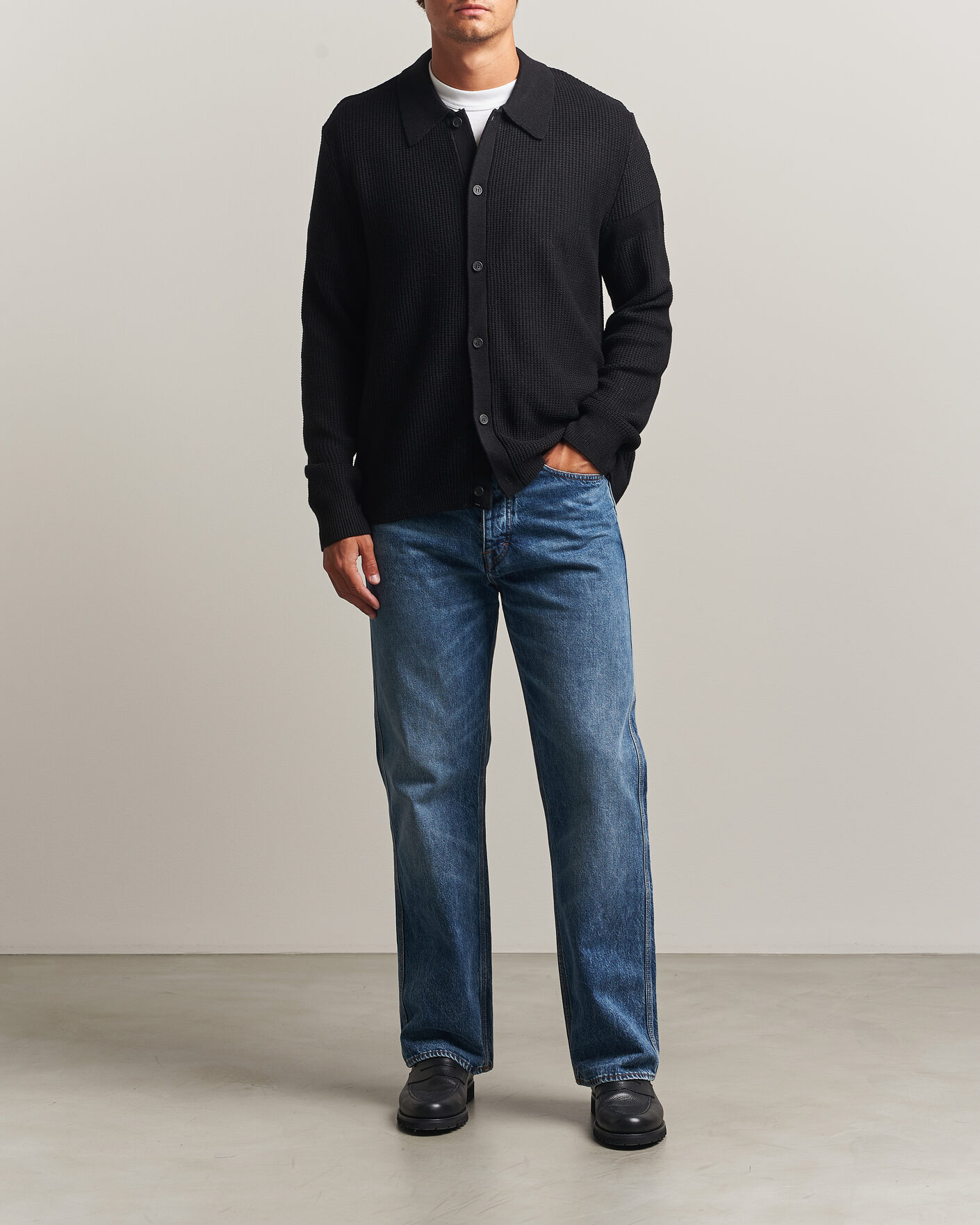 Herre | Trøjer | J.Lindeberg | Willem Knitted Cardigan Black