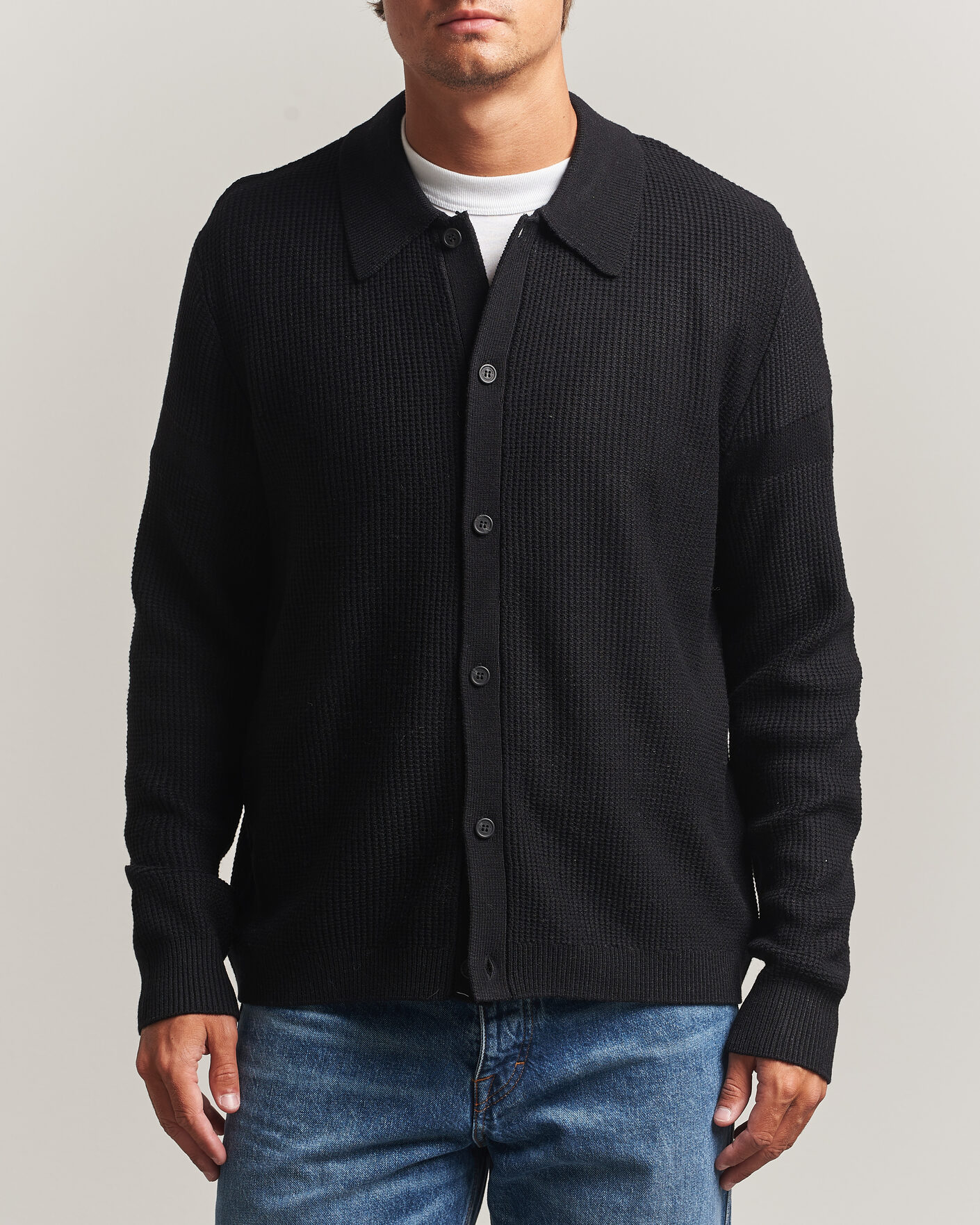 Herre | Trøjer | J.Lindeberg | Willem Knitted Cardigan Black