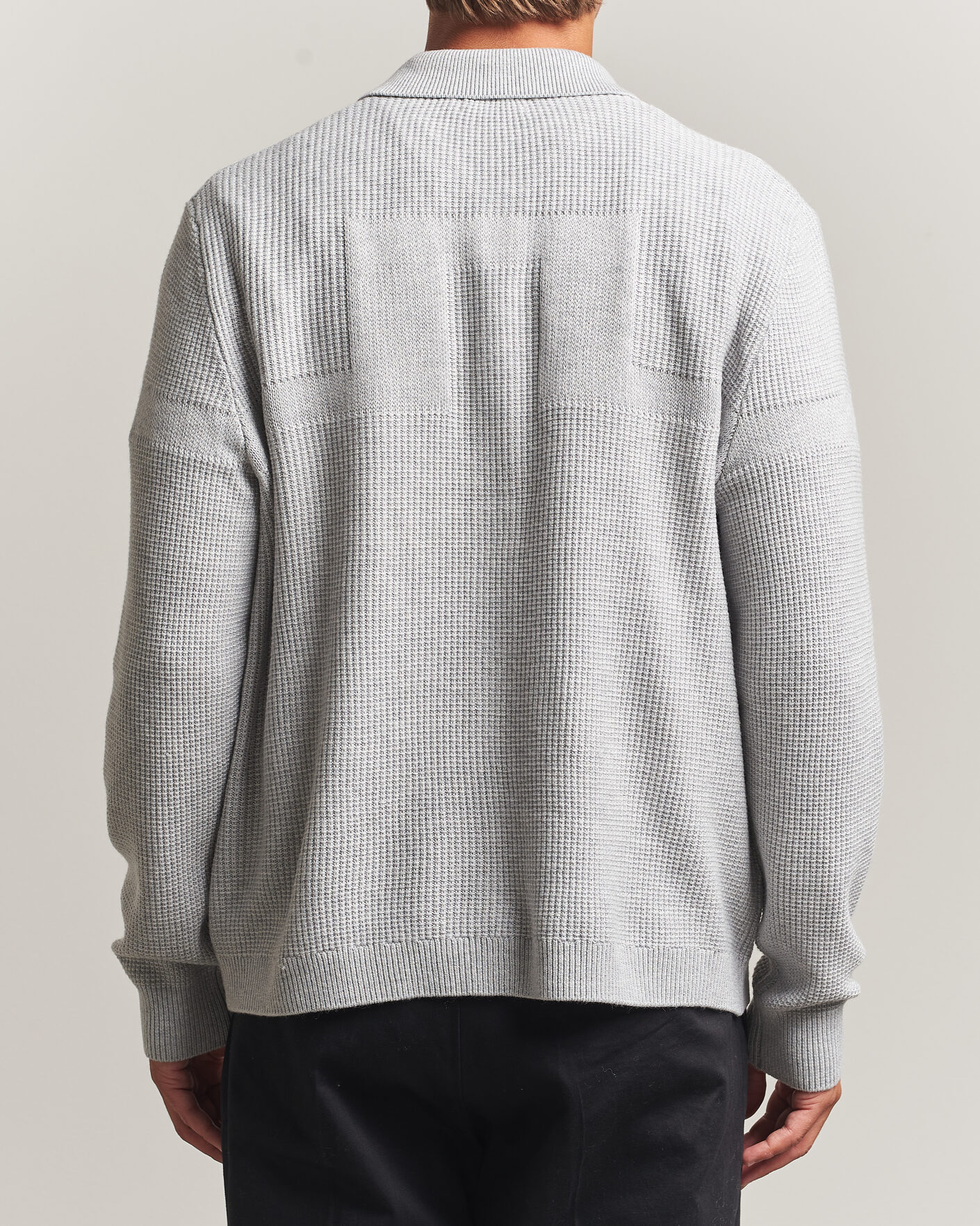 Herre | Trøjer | J.Lindeberg | Willem Knitted Cardigan Light Grey Melange