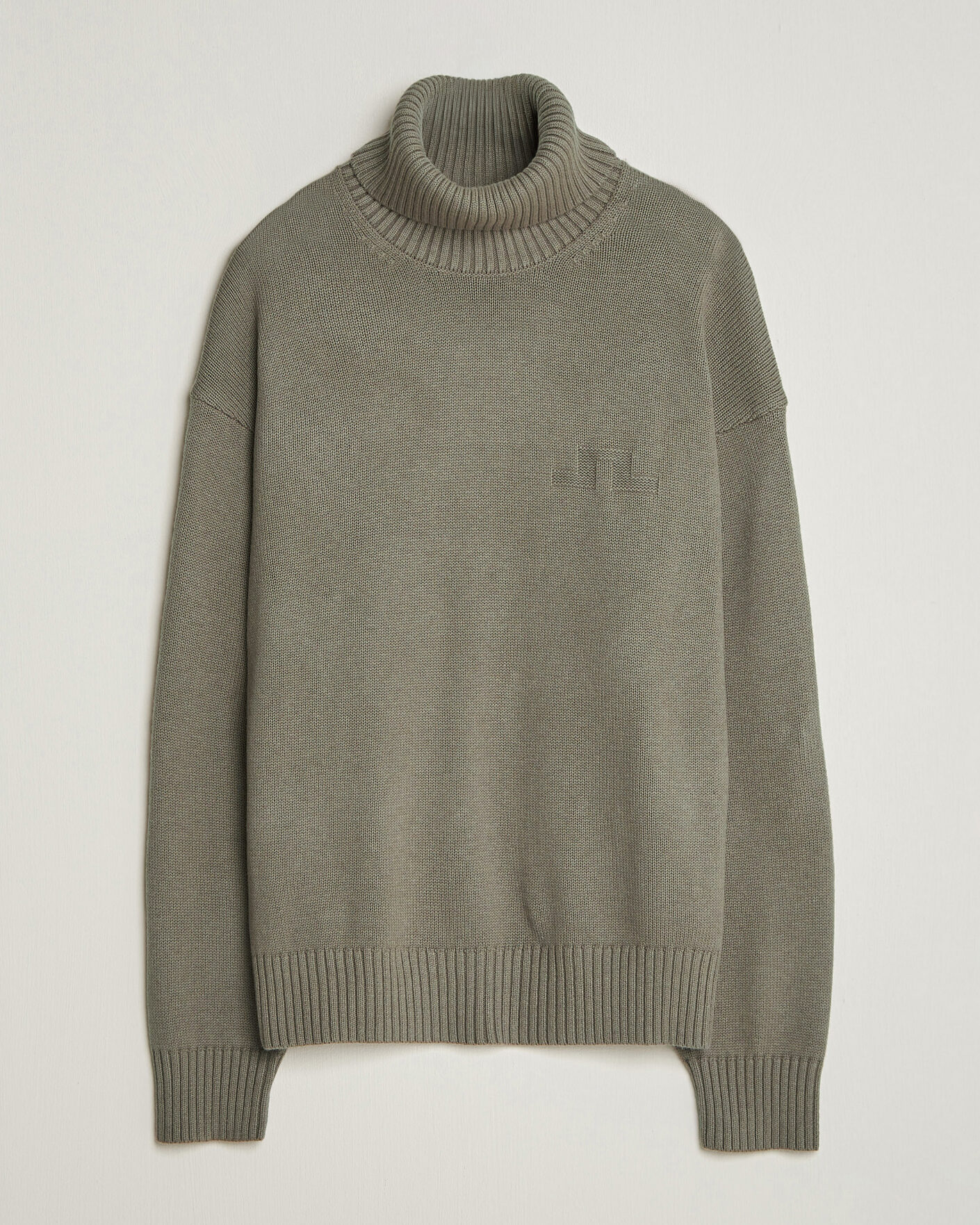 Herre | Trøjer | J.Lindeberg | Eddy Wool/Cotton Knitted Turtleneck Brindle
