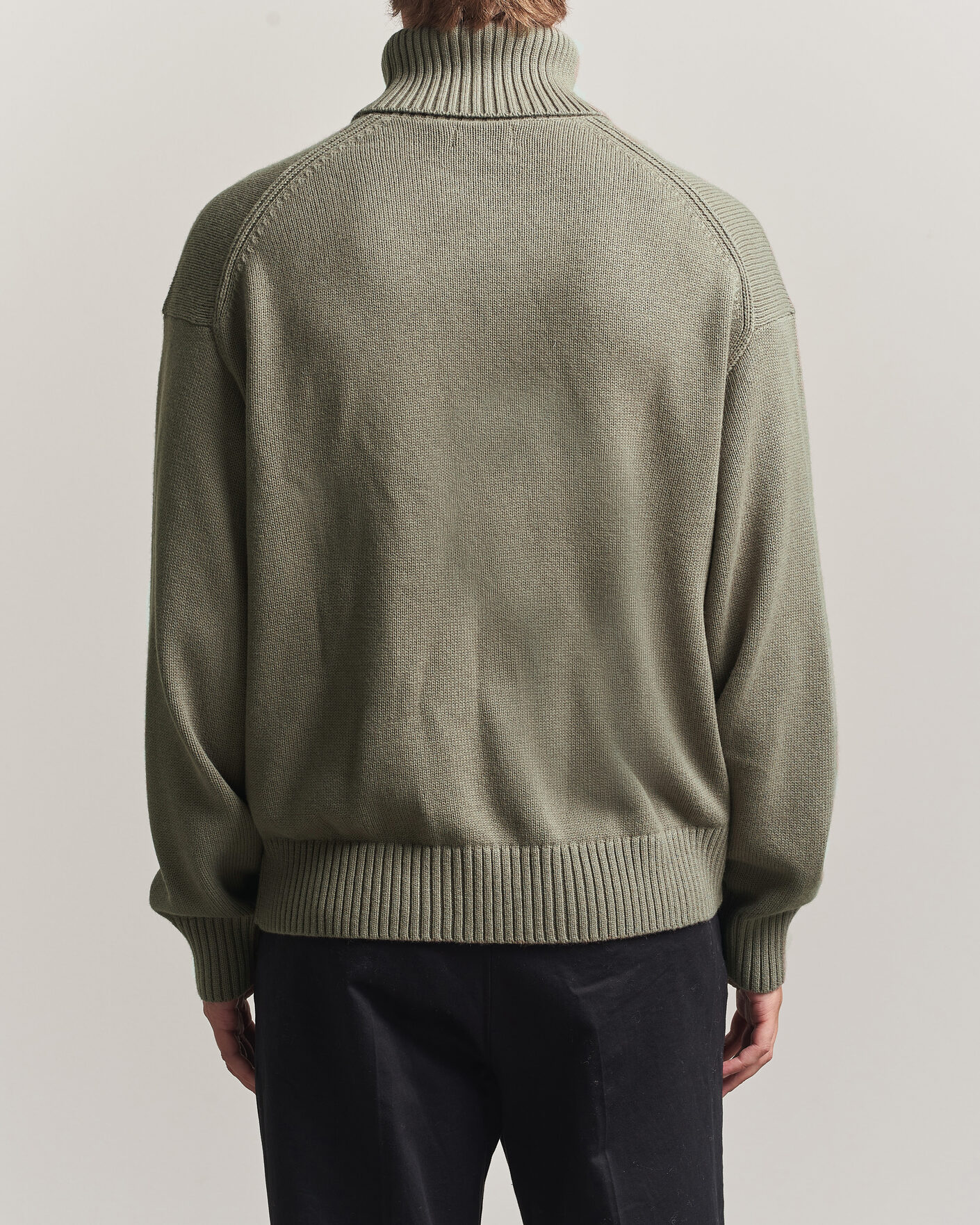 Herre | Trøjer | J.Lindeberg | Eddy Wool/Cotton Knitted Turtleneck Brindle