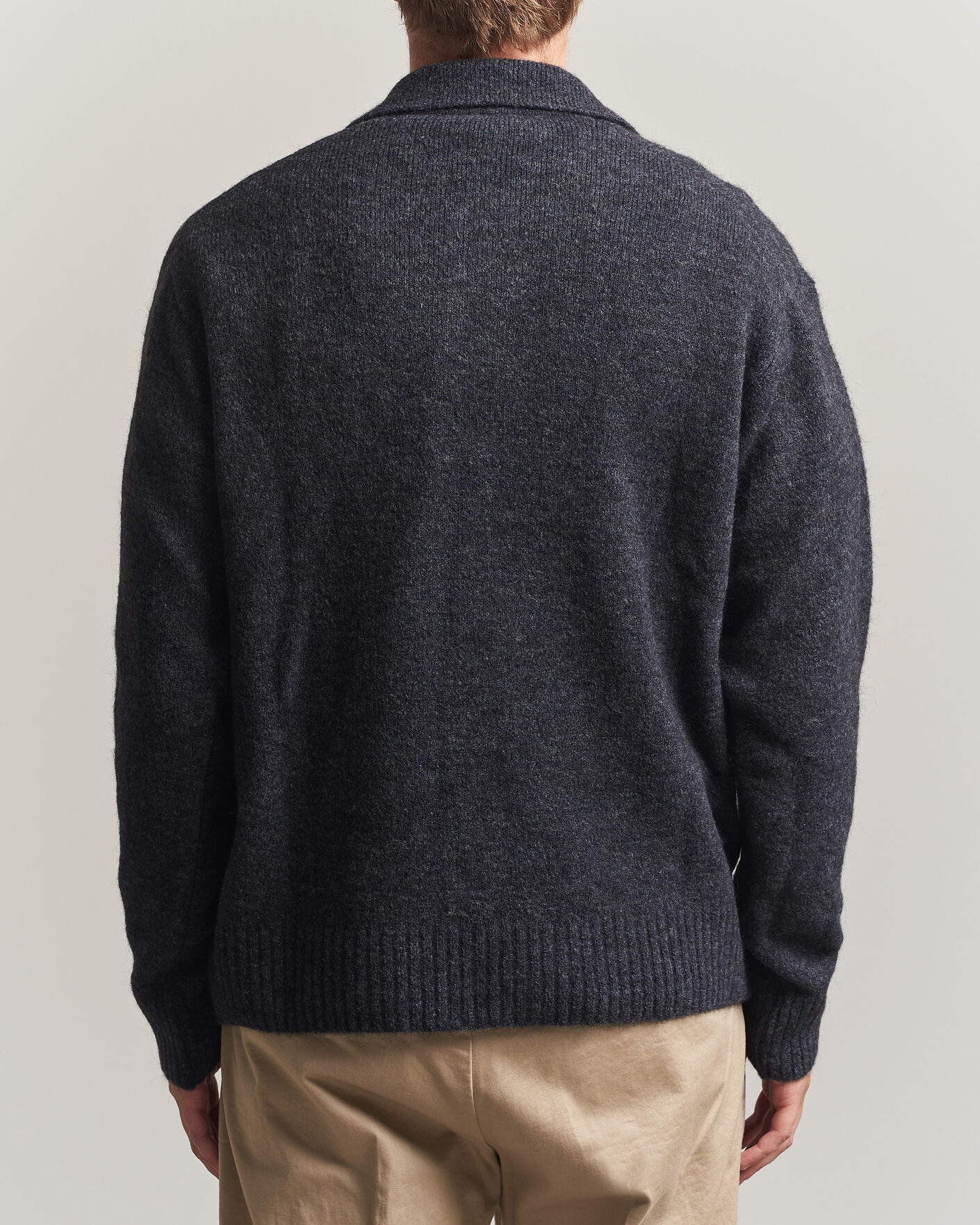 Herre | Trøjer | Forét | Alpine Polo Knit Dark Grey Melange