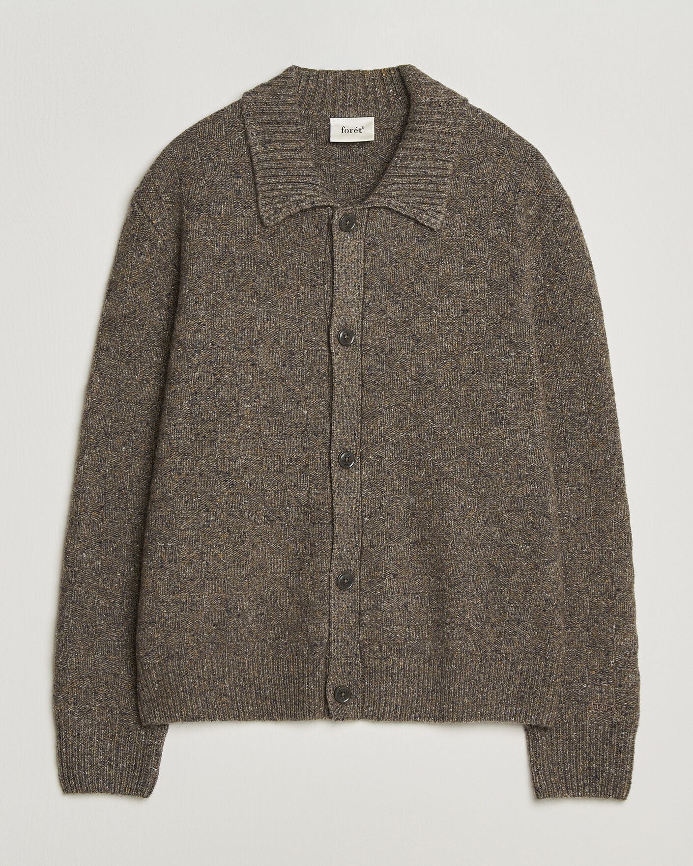 Herre | Trøjer | Forét | Area Wool Cardigan Jacket Taupe