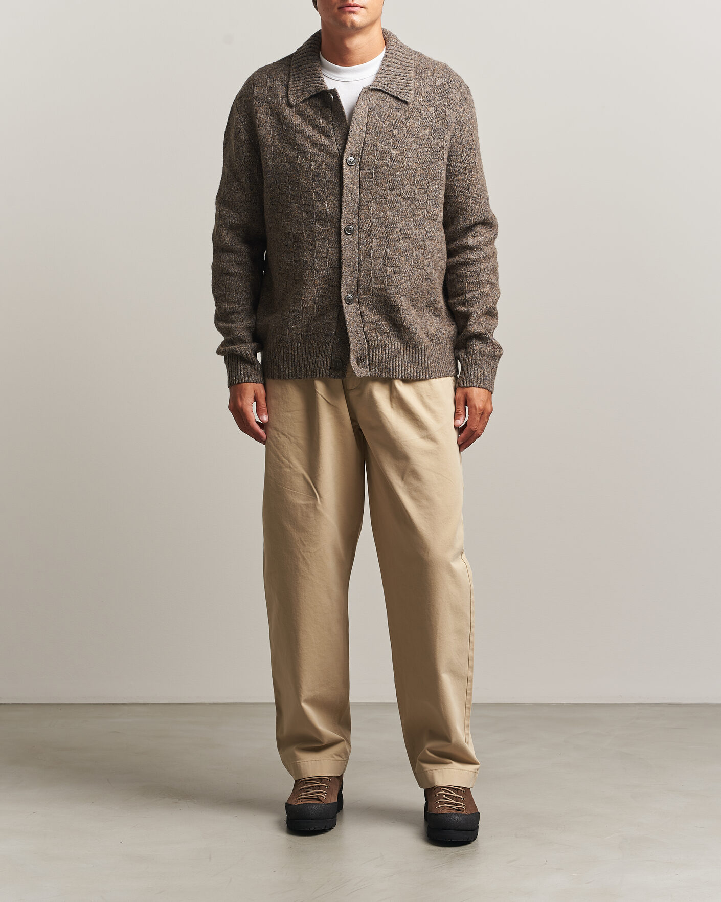 Herre | Trøjer | Forét | Area Wool Cardigan Jacket Taupe