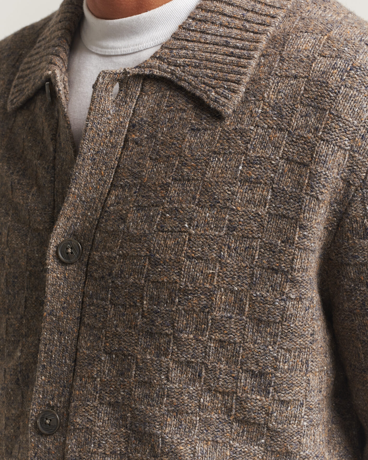 Herre | Trøjer | Forét | Area Wool Cardigan Jacket Taupe