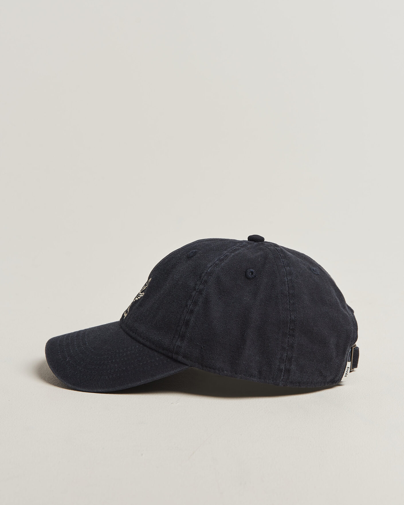 Herre | Hatte & kasketter | Forét | Bird Washed Herringbone Cap Navy