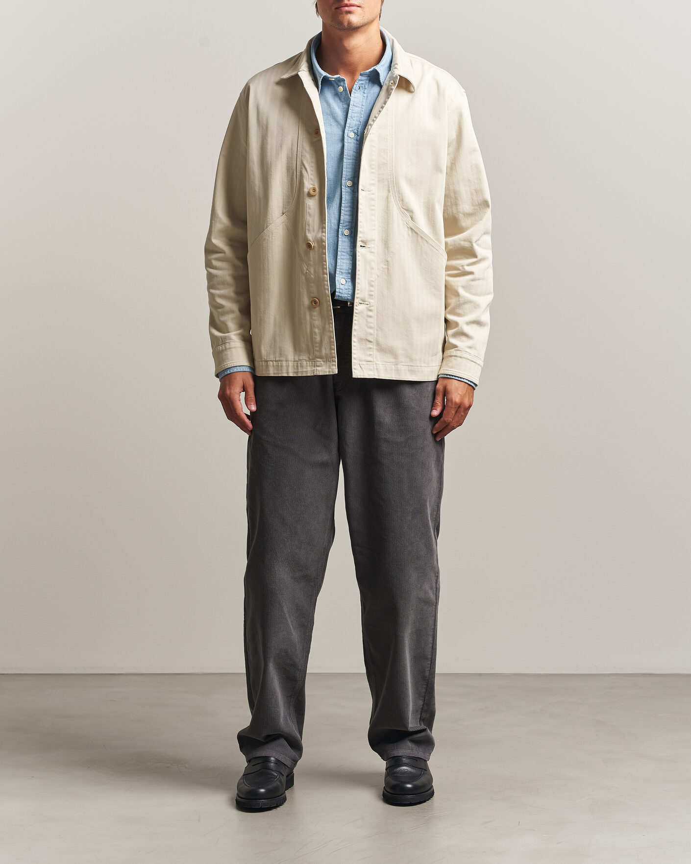 Herre | Bukser | Forét | Clay Corduroy Pants Grey