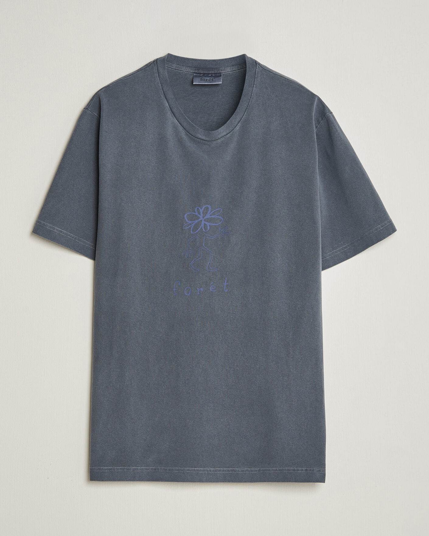 Herre | T-Shirts | Forét | Clover T-Shirt Navy