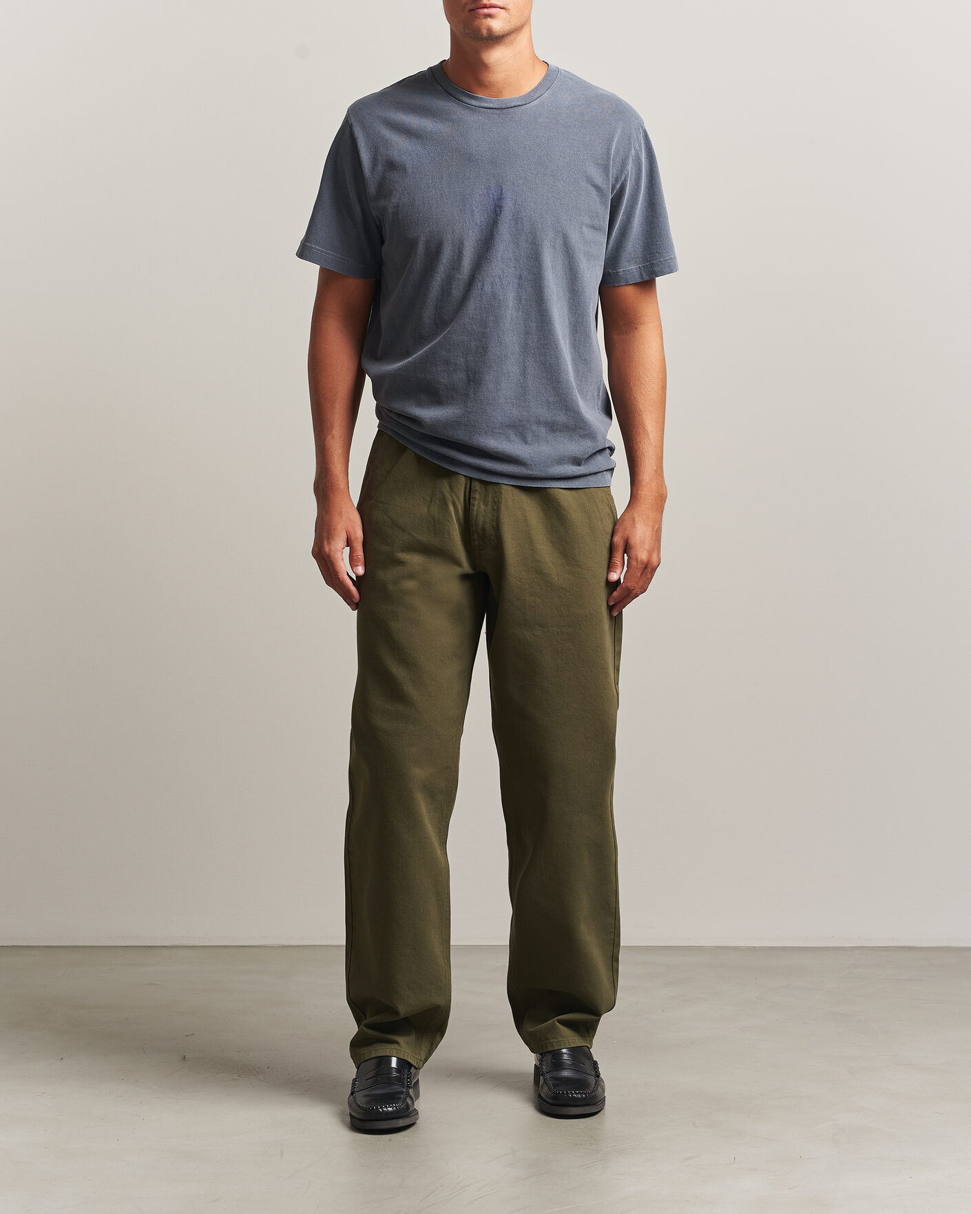 Herre | T-Shirts | Forét | Clover T-Shirt Navy