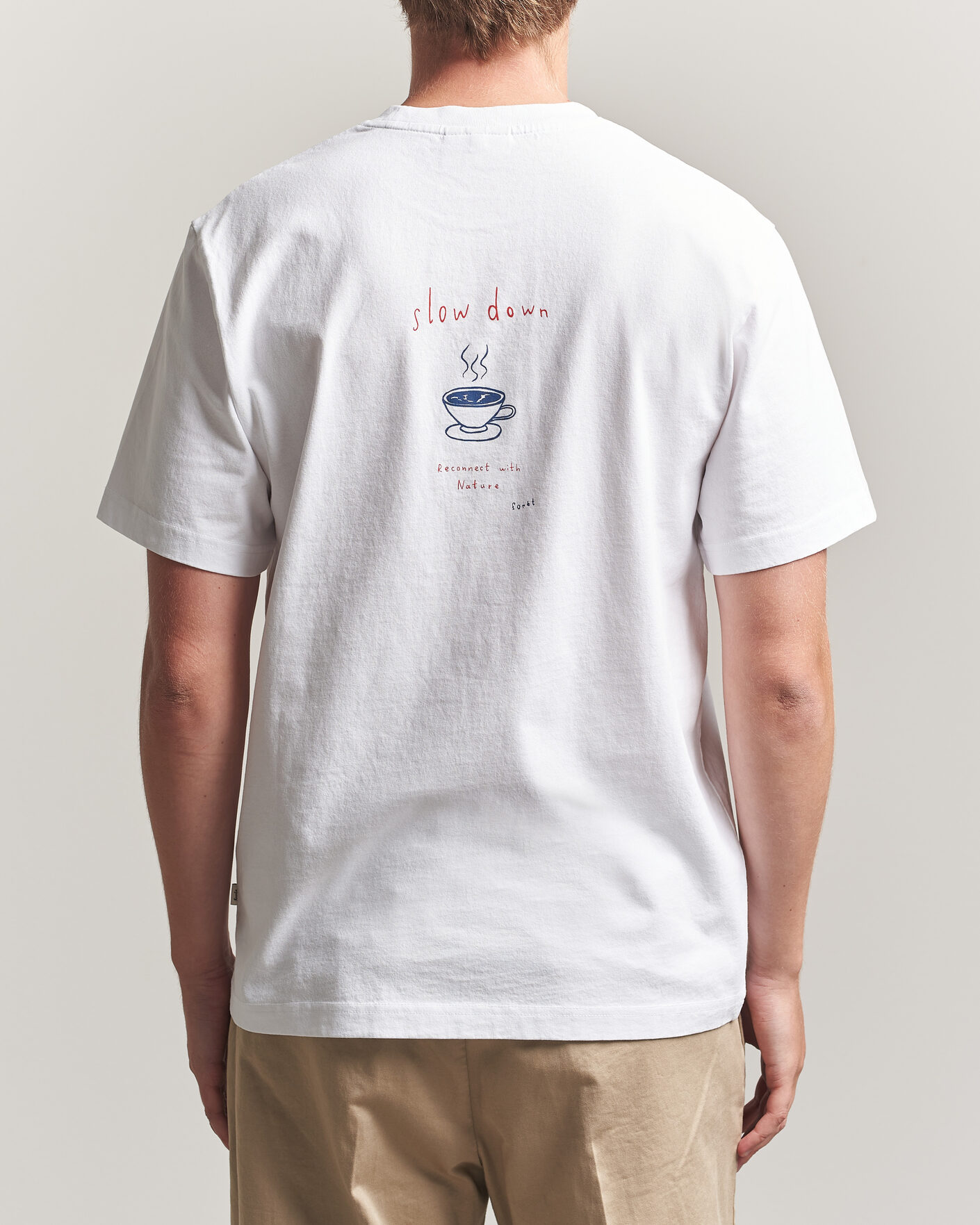Herre | T-Shirts | Forét | Haze T-Shirt White