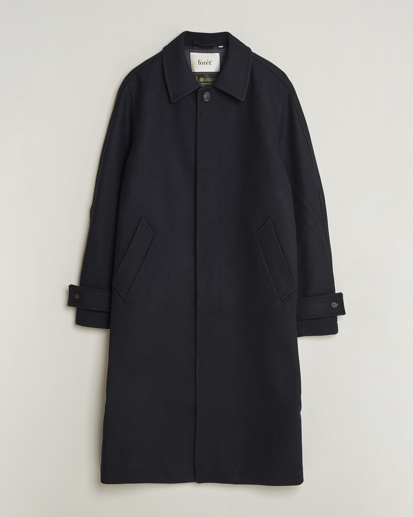 Herre | Jakker | Forét | Pine Wool Coat Navy