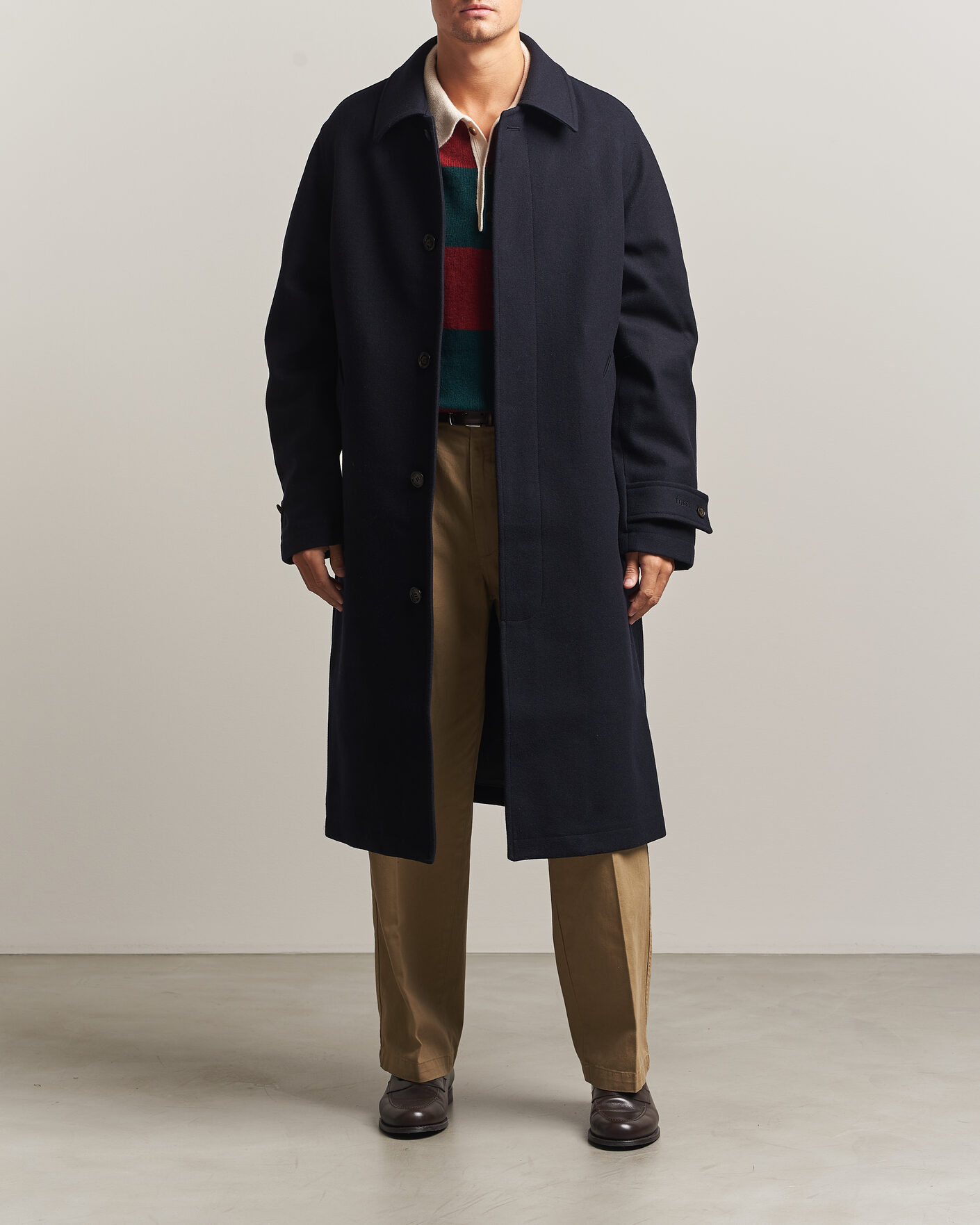 Herre | Jakker | Forét | Pine Wool Coat Navy