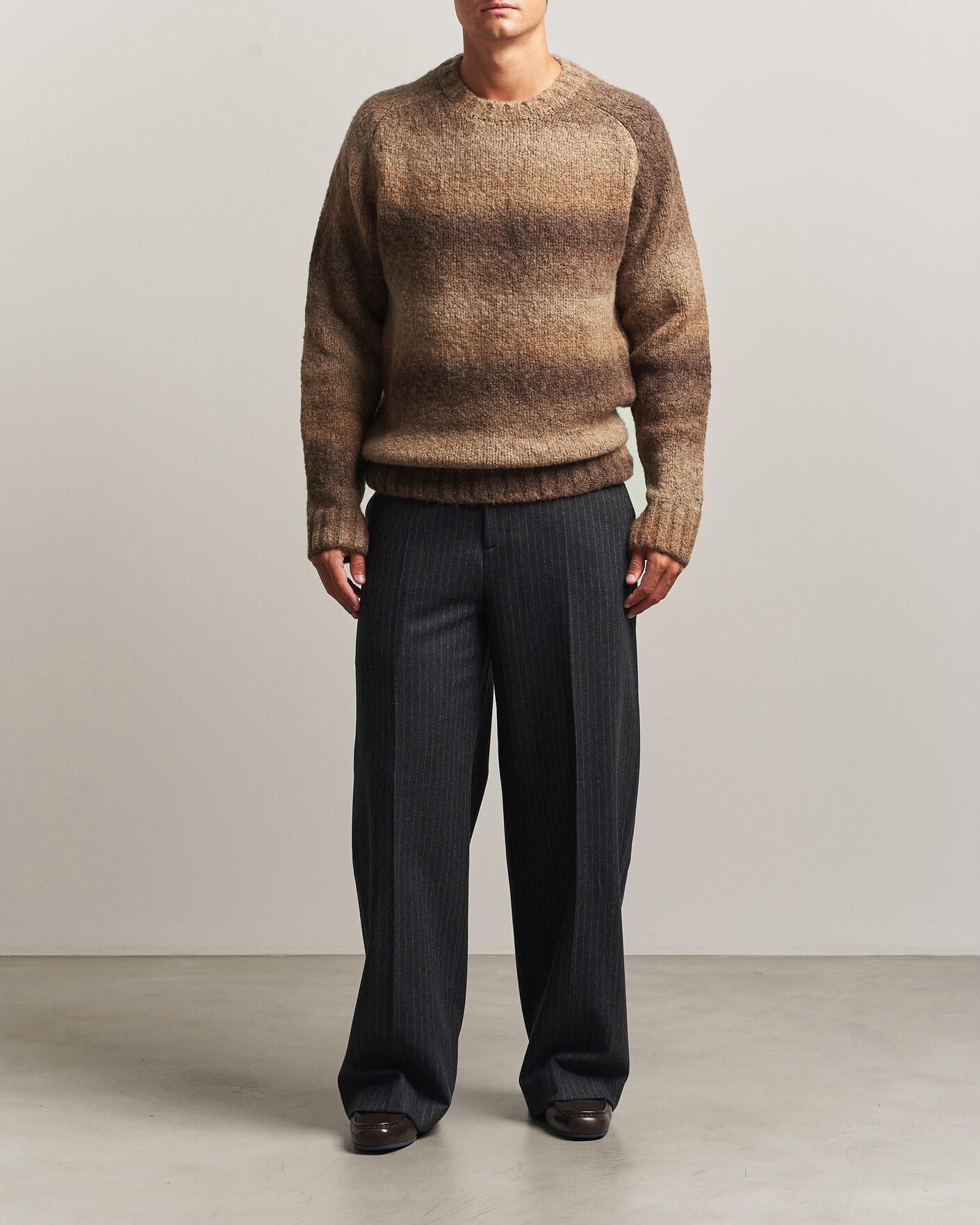 Herre | Trøjer | Forét | Space Yarn Crew Neck Brown