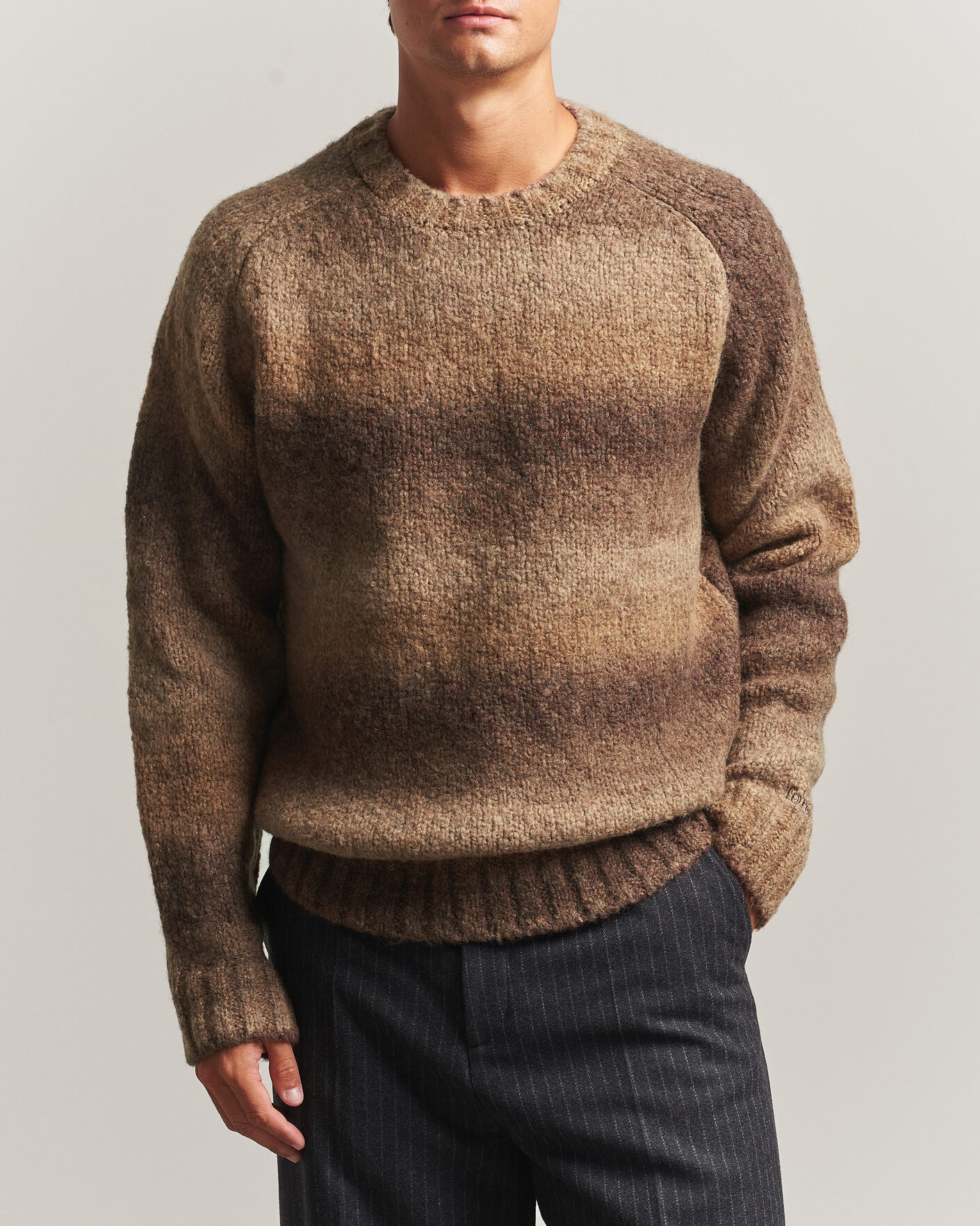 Herre | Trøjer | Forét | Space Yarn Crew Neck Brown