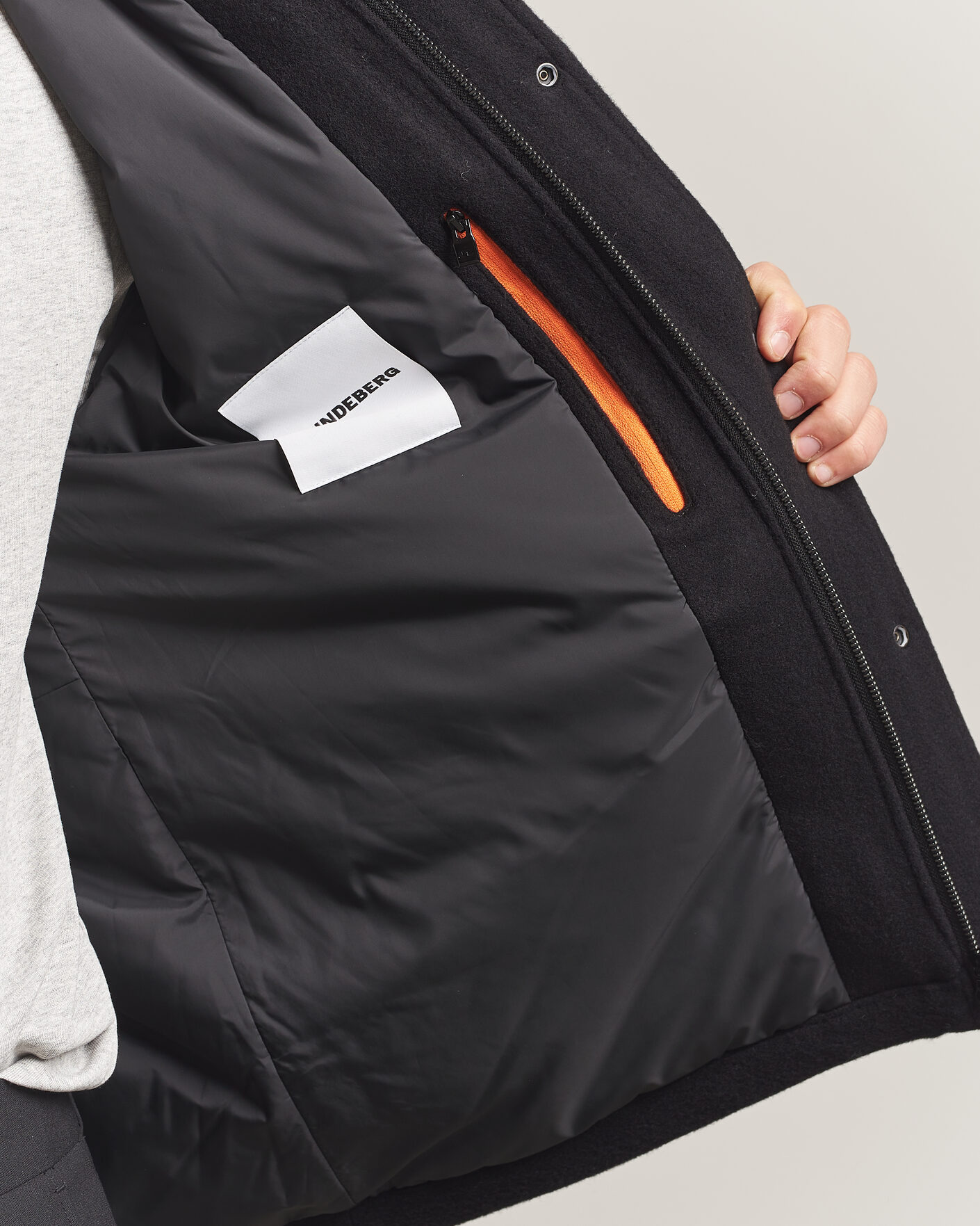 Herre | Jakker | J.Lindeberg | Bailey Wool Field Jacket Black