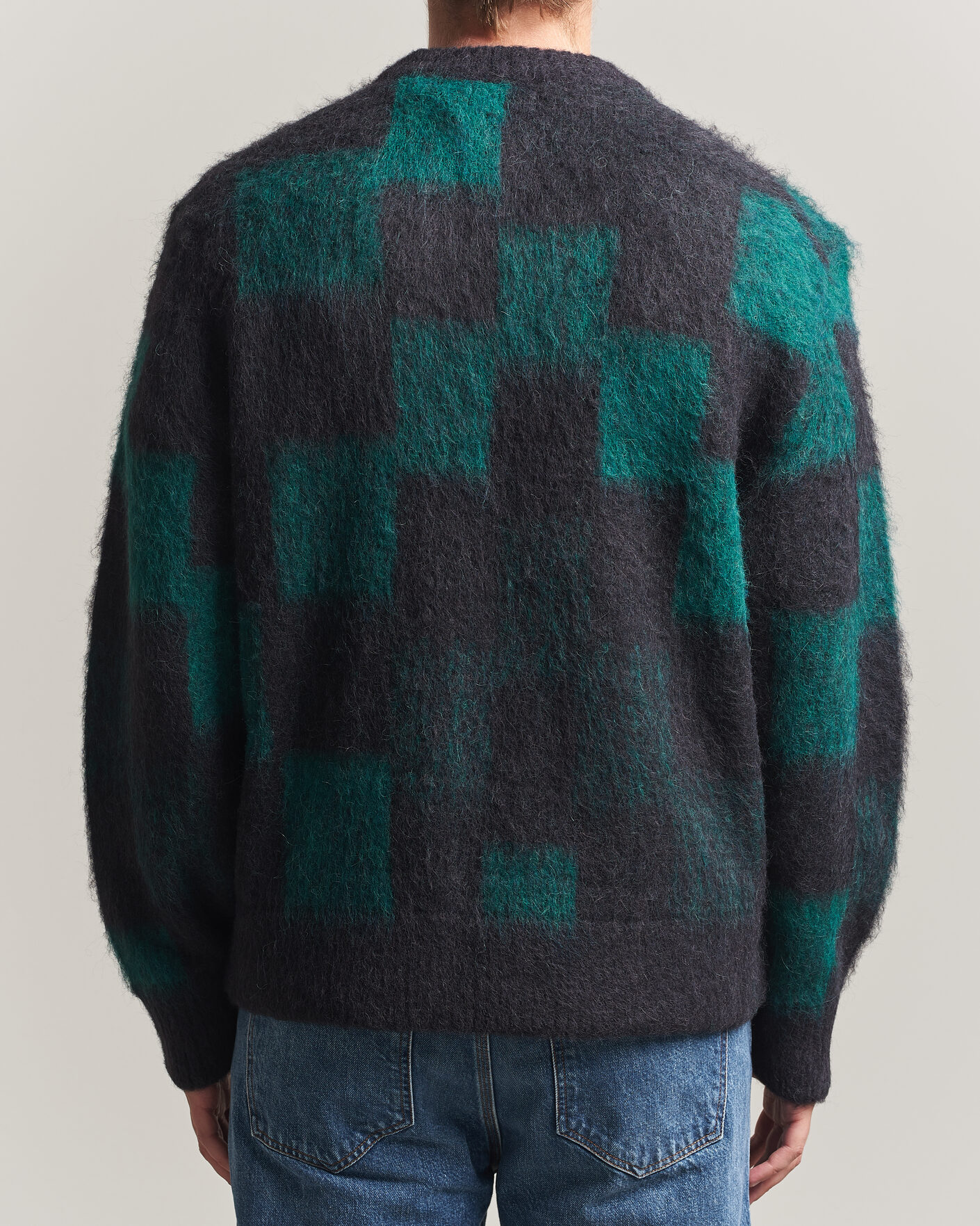 Herre | Trøjer | J.Lindeberg | Hank Graphic Knitted Sweater Forest Biome