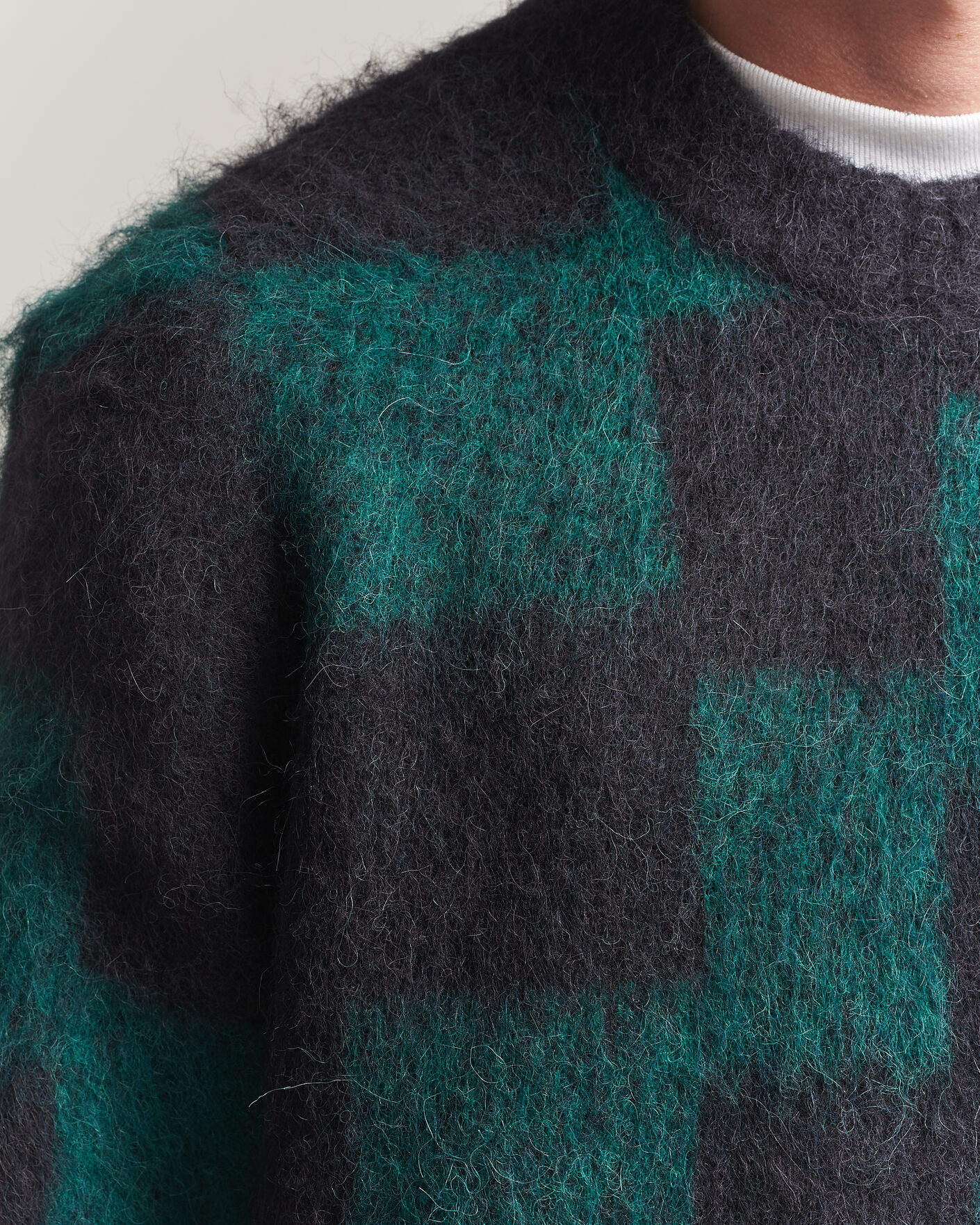 Herre | Trøjer | J.Lindeberg | Hank Graphic Knitted Sweater Forest Biome