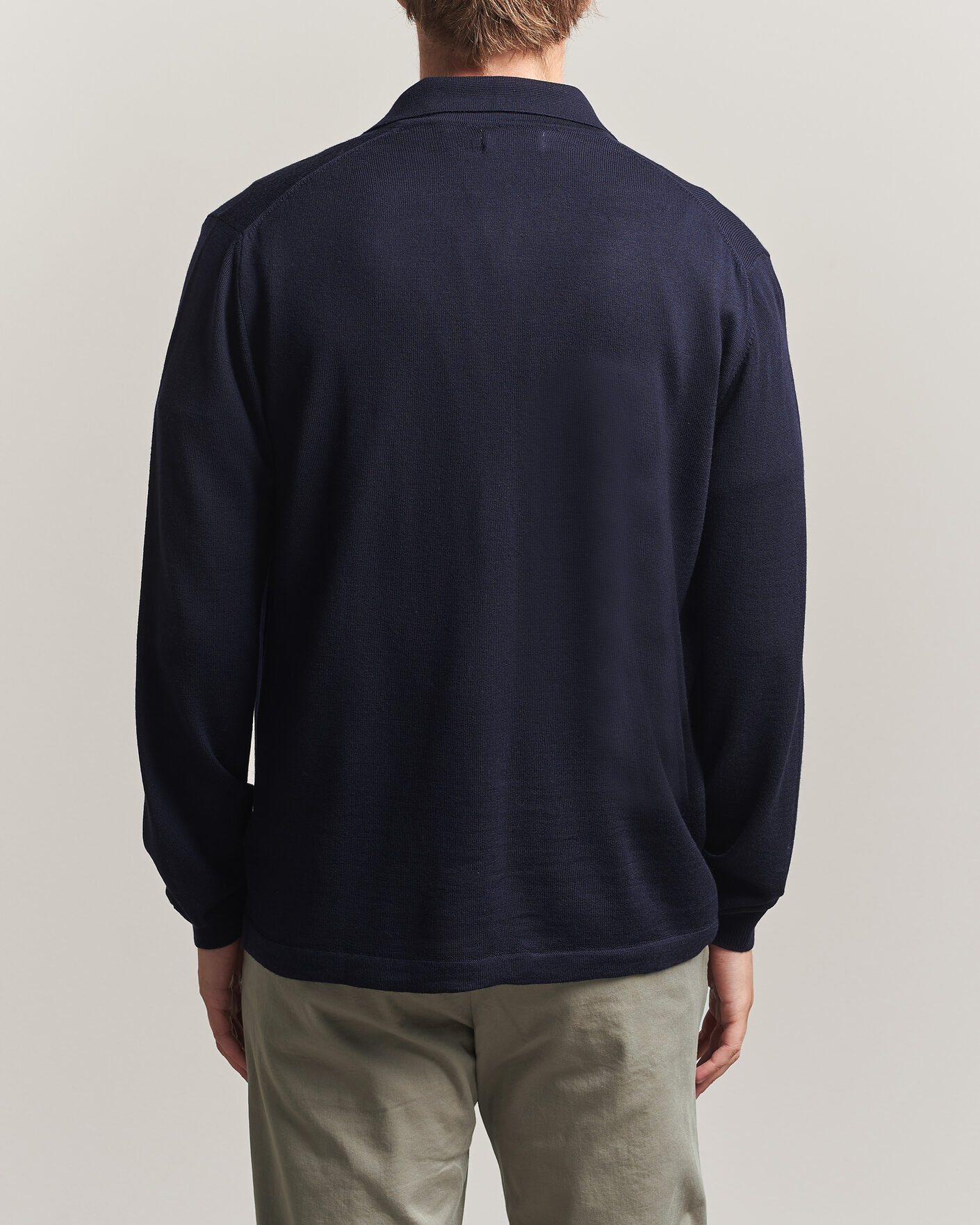 Herre | Trøjer | J.Lindeberg | Kaleb Merino Full Zip JL Navy