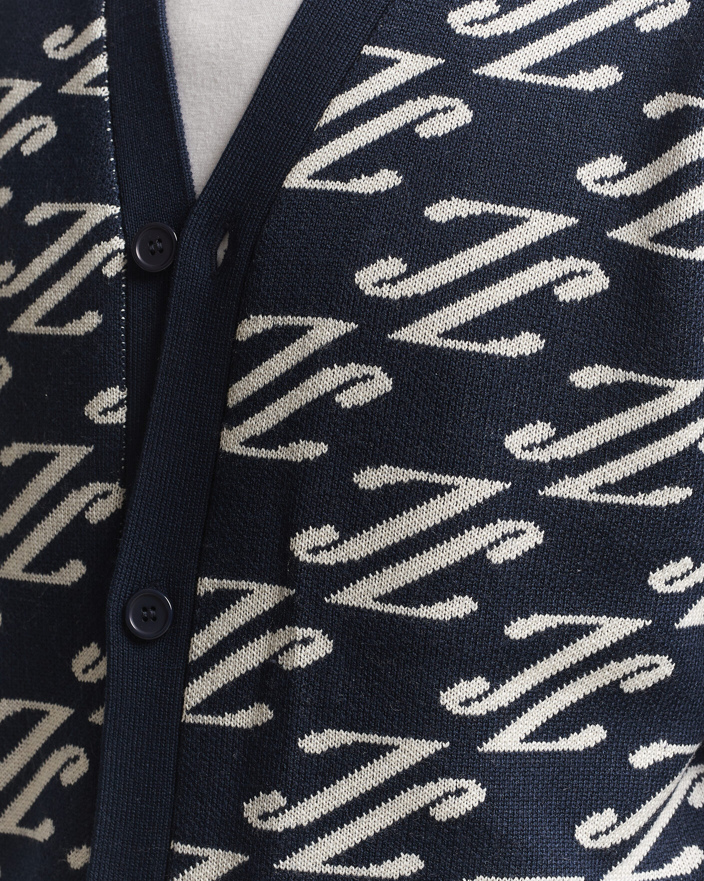 Herre | Trøjer | J.Lindeberg | Denny Jacquard Cardigan JL Navy