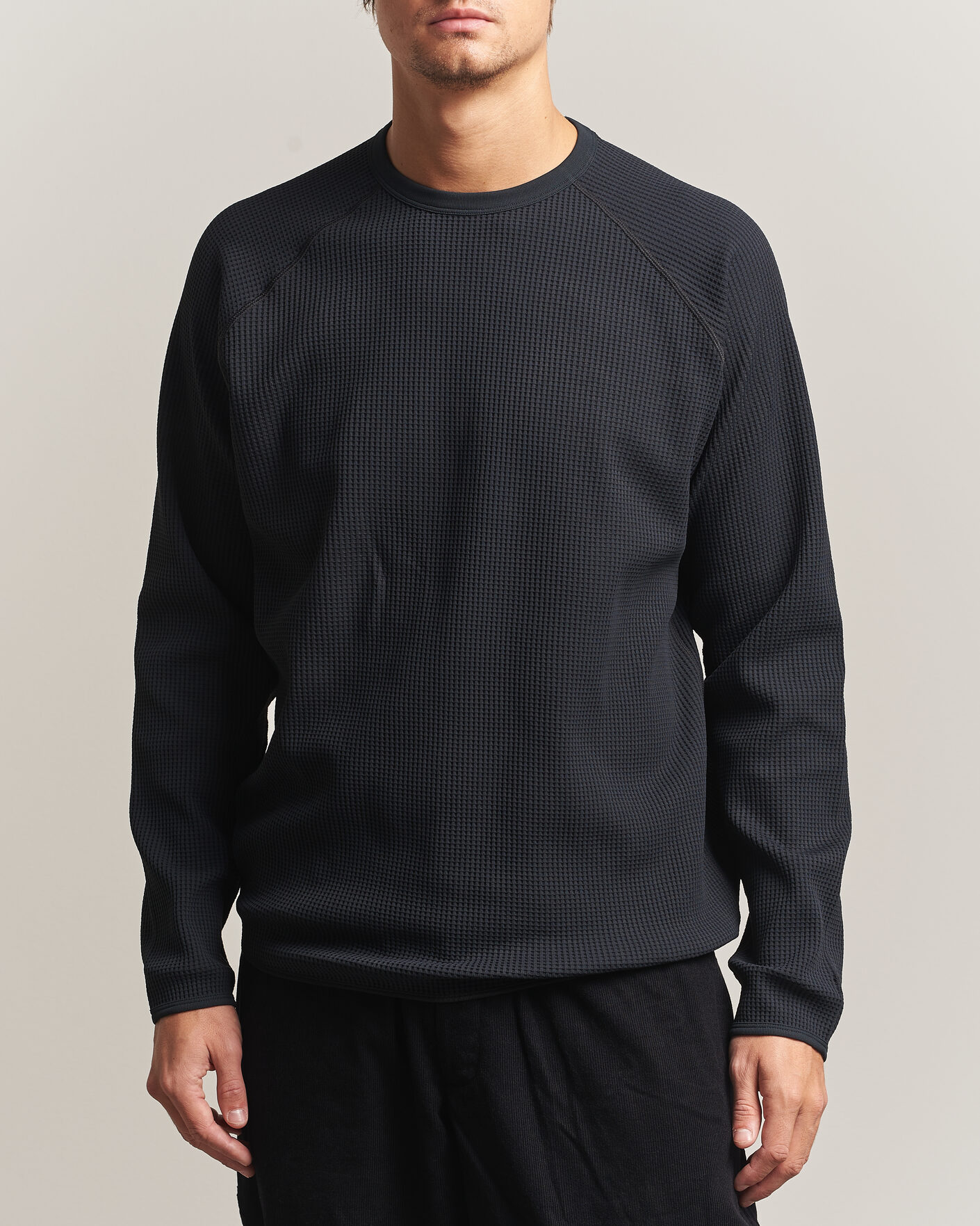 Herre | T-Shirts | Goldwin | WF Light Long Sleeve T-Shirt Black
