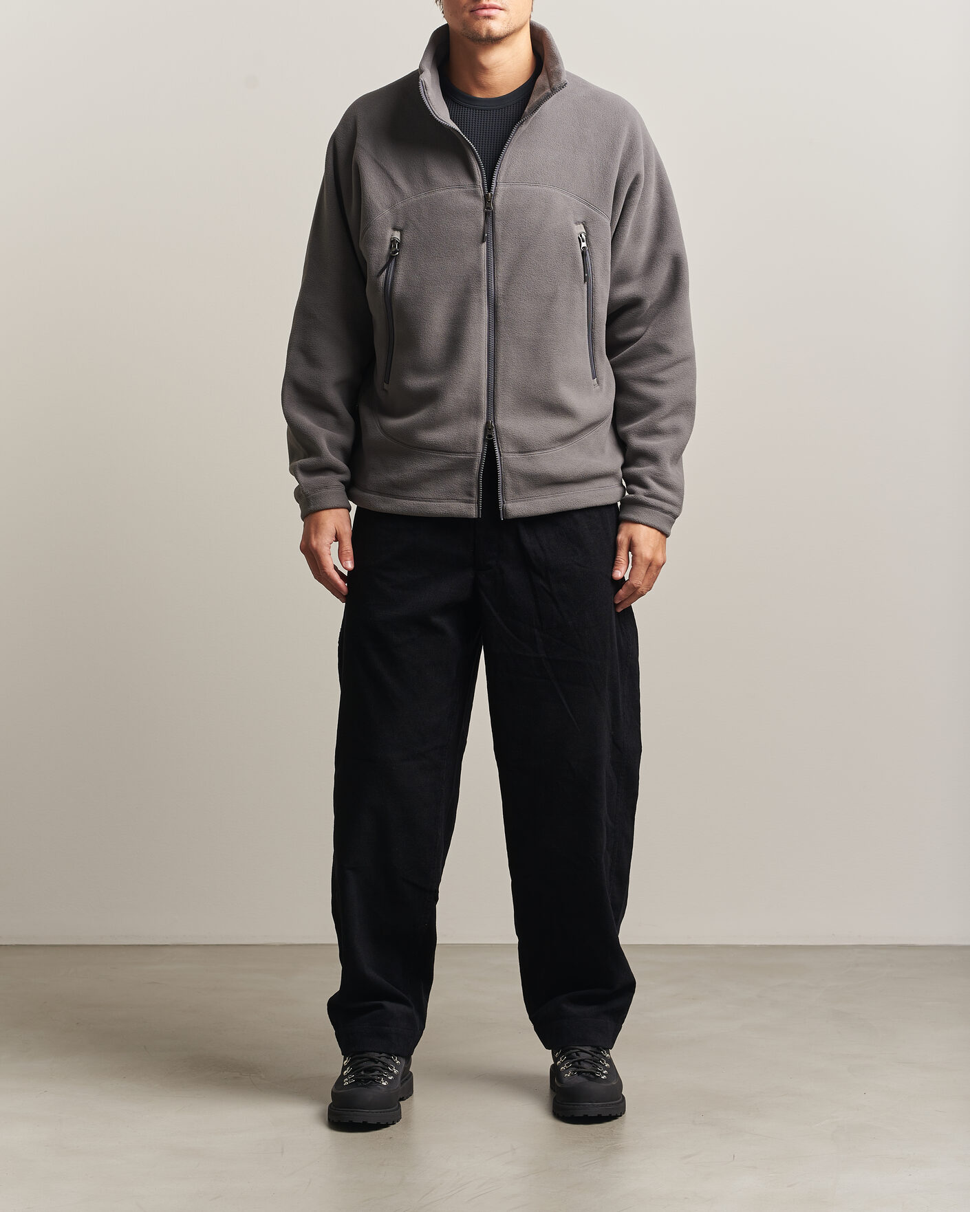 Herre | Trøjer | Goldwin | Polartec Fleece Jacket Lunar Gray