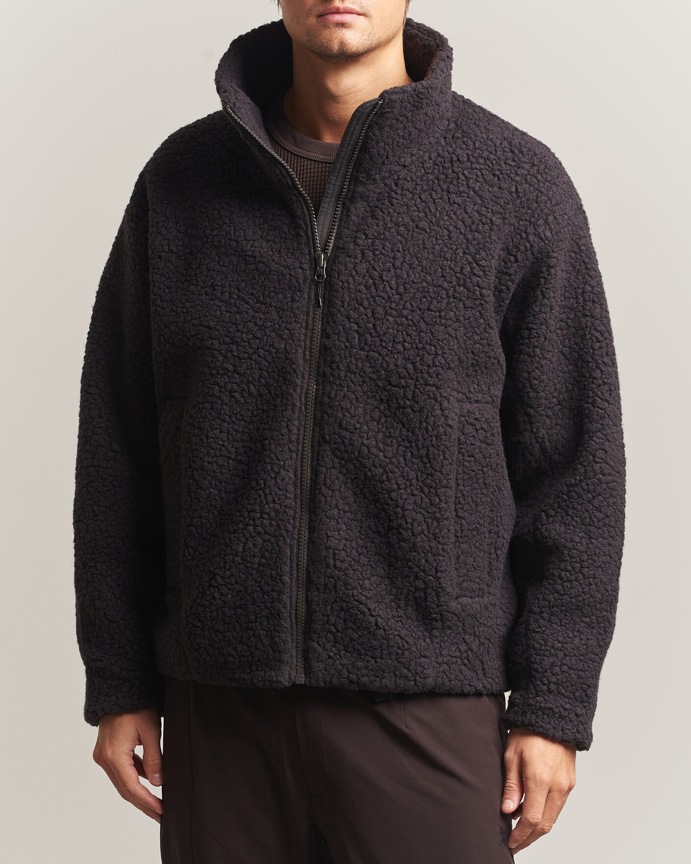 Herre | Trøjer | Goldwin | Deep Pile Fleece Jacket Espresso
