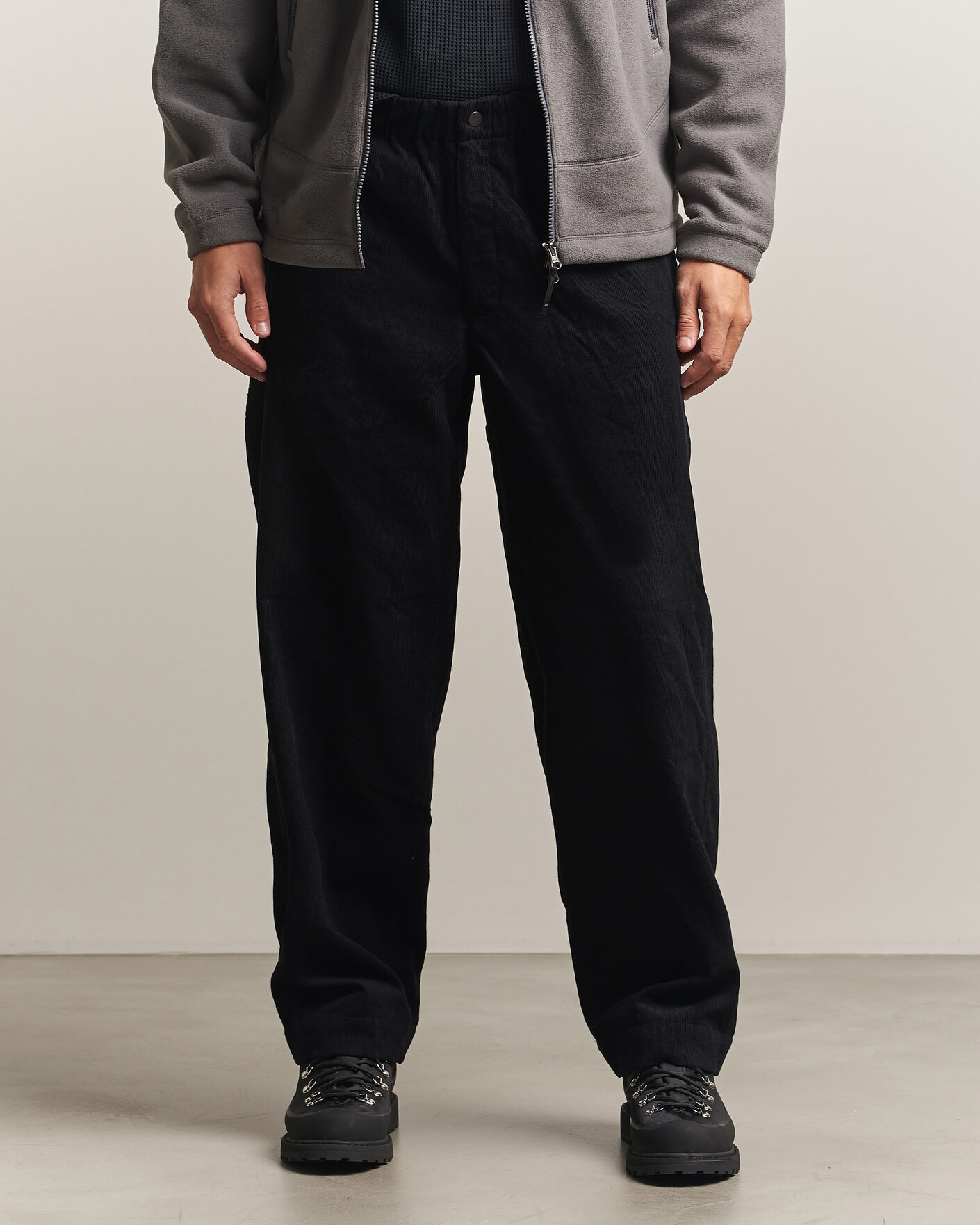 Herre | Bukser | Goldwin | Corduroy Straight Pants Black