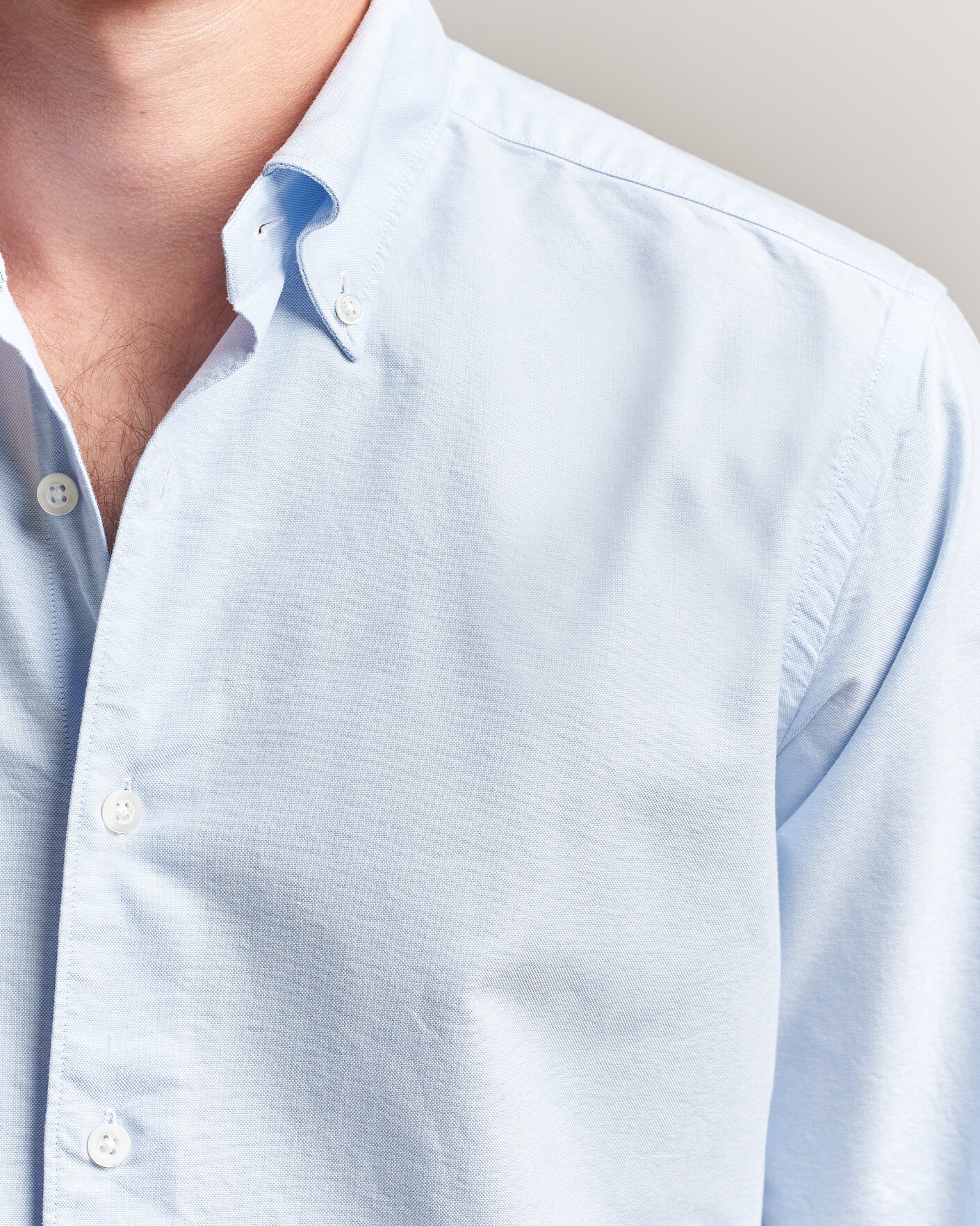 Herre | Skjorter | Grigio | Oxford Button Down Shirt Light Blue