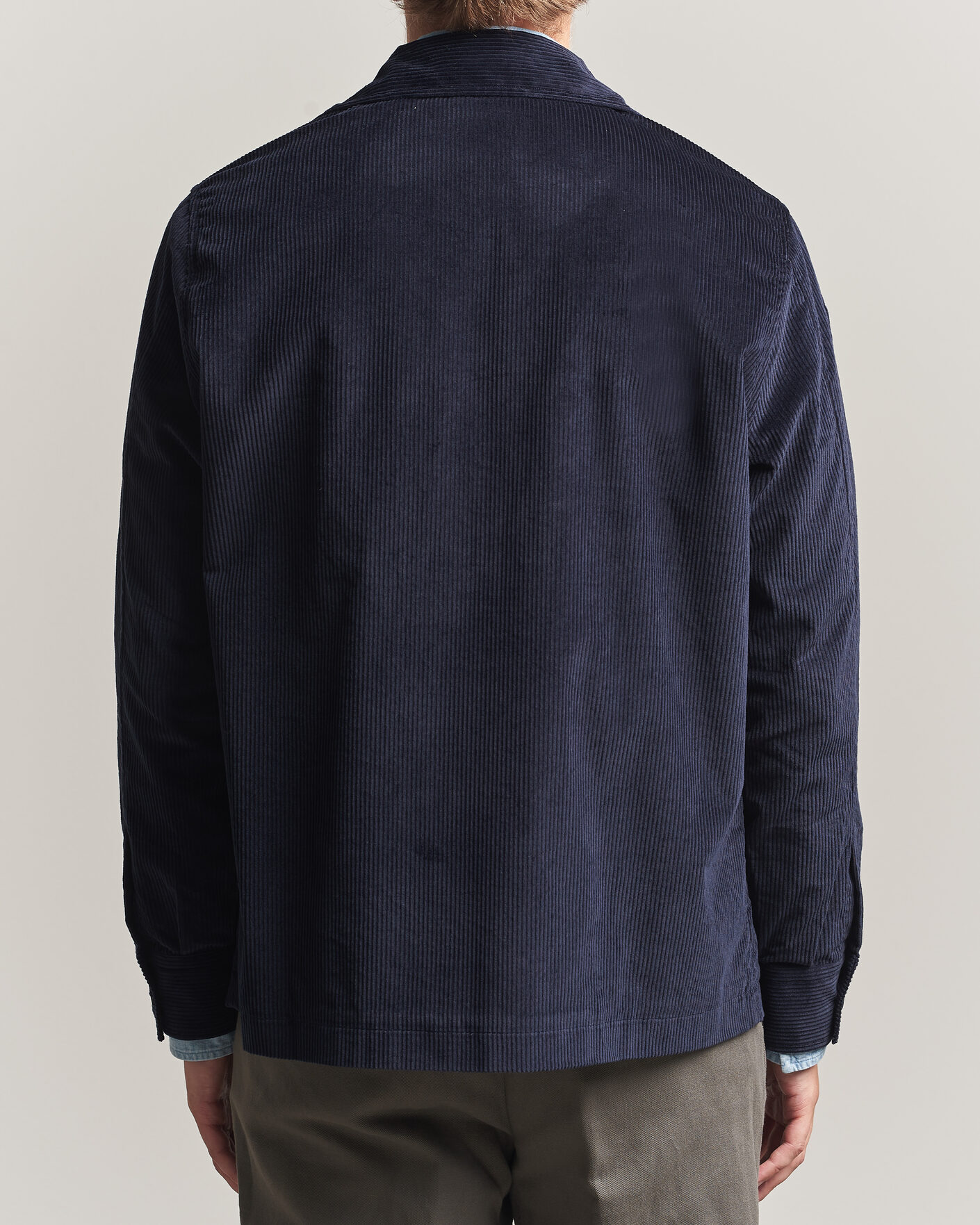 Herre | Skjorter | Grigio | Corduroy Overshirt Navy
