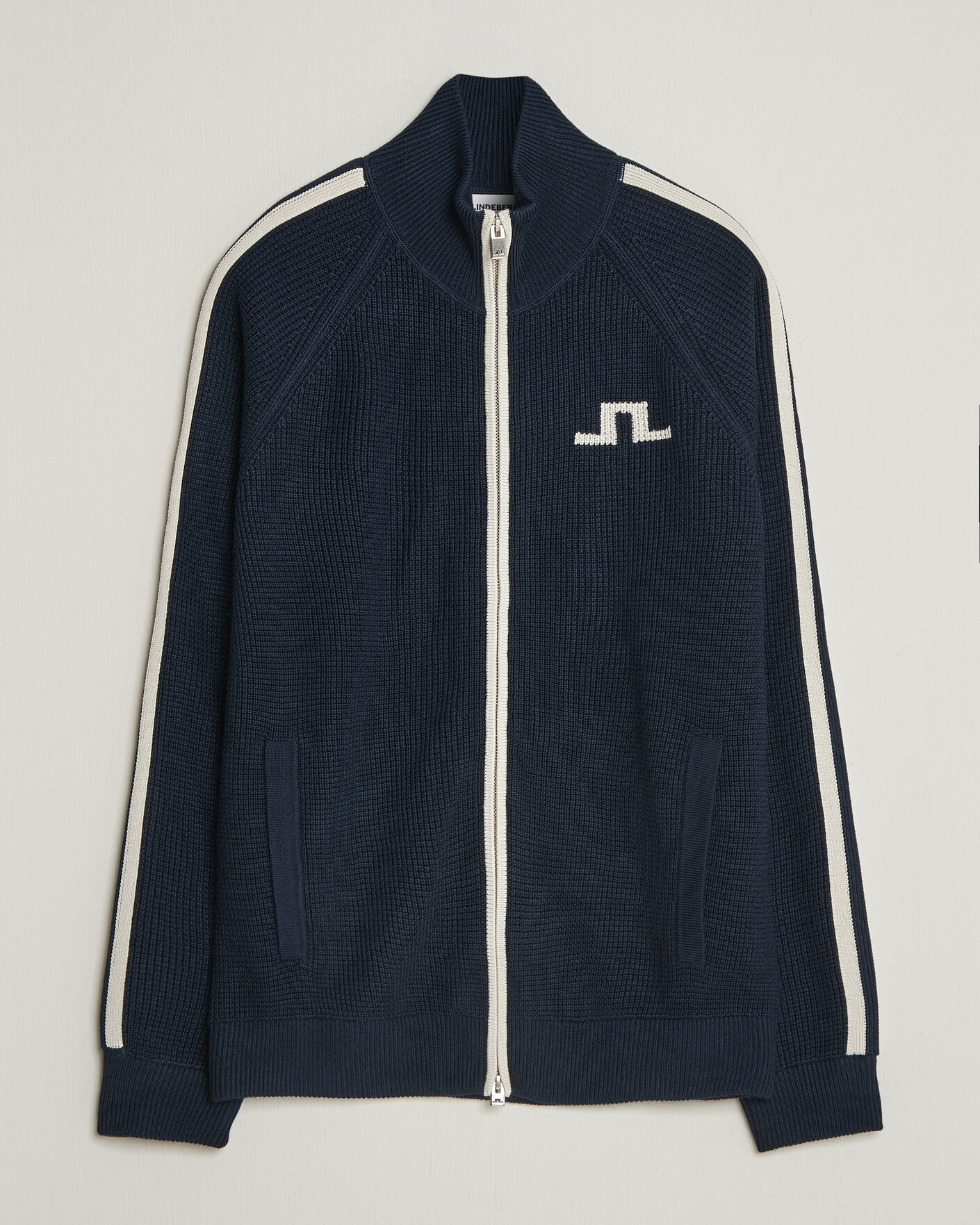 Herre | Trøjer | J.Lindeberg | Craig Knitted Full Zip JL Navy