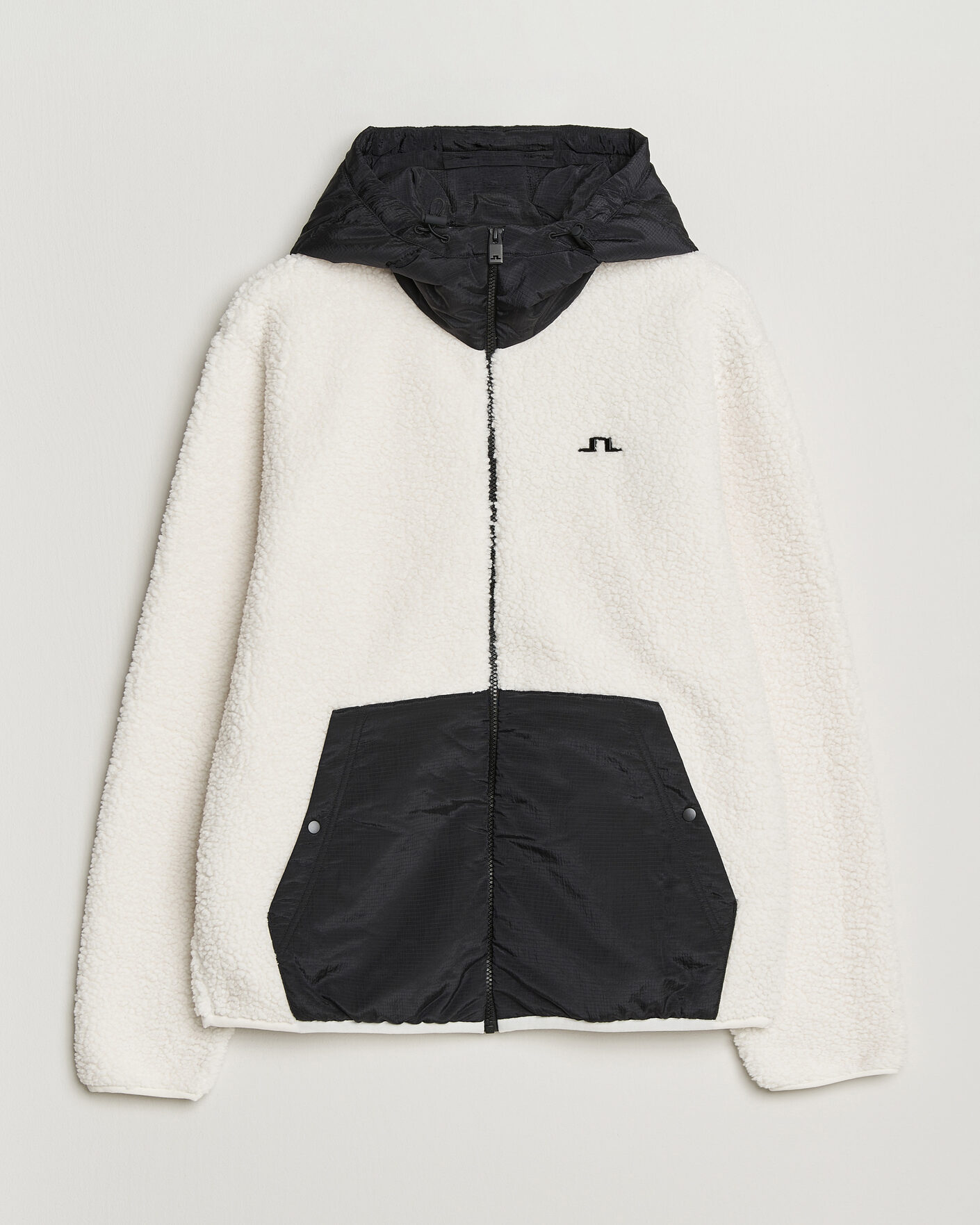 Herre | Trøjer | J.Lindeberg | Varek Hybrid Hooded Full Zip Tofu