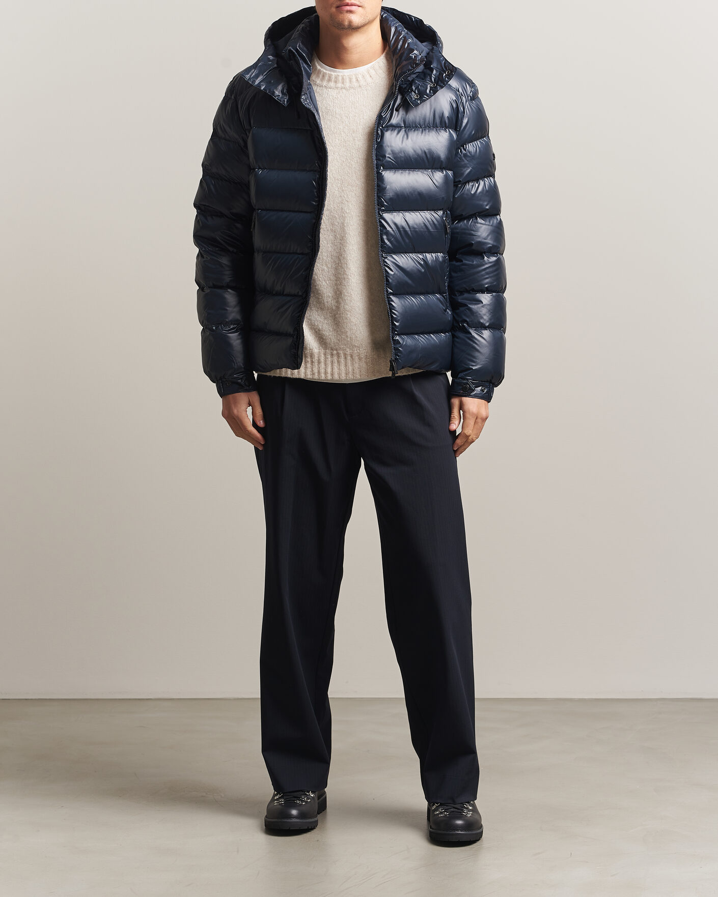 Herre | Jakker | J.Lindeberg | Creek Light Hooded Down Jacket JL Navy